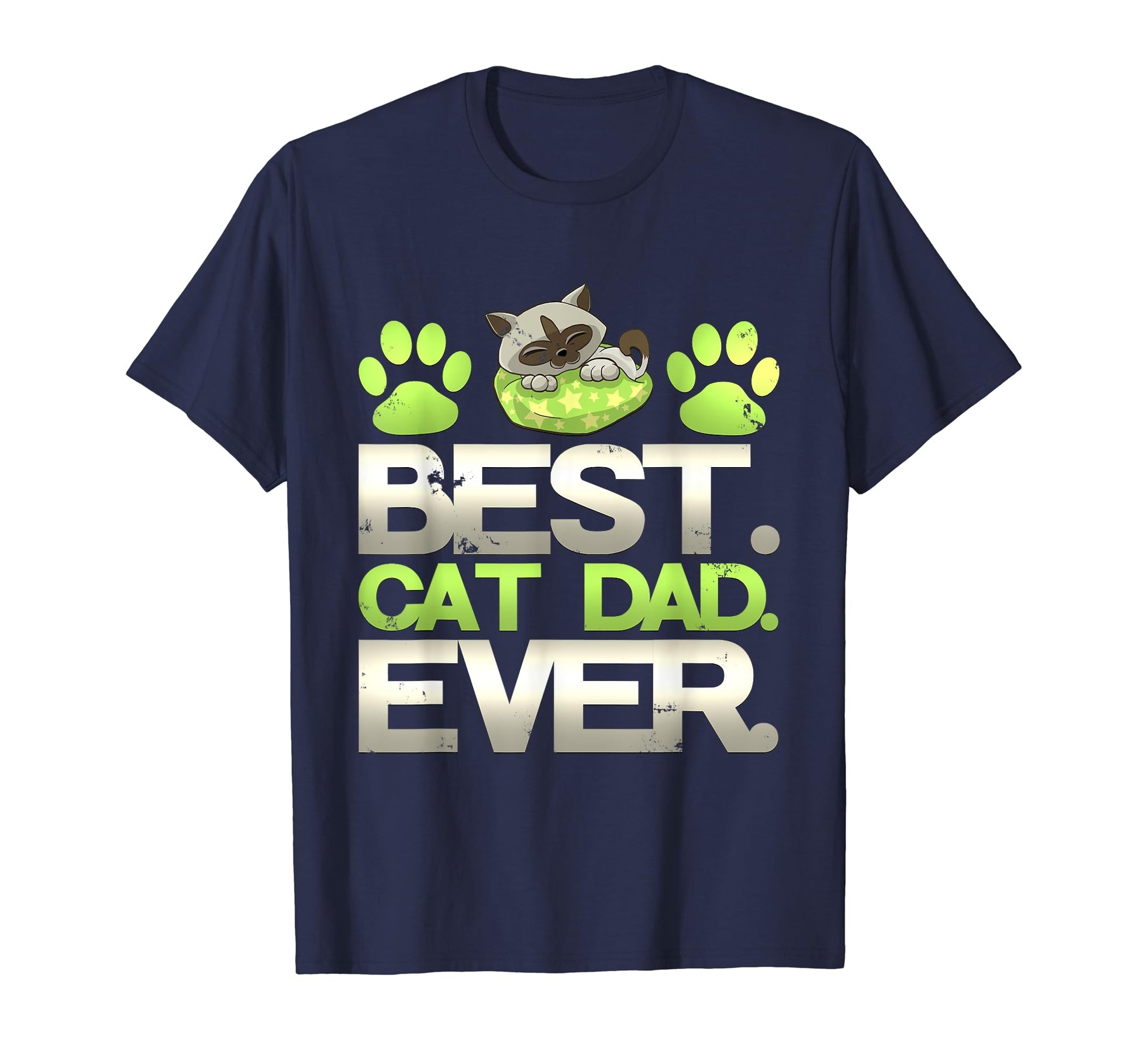 Awesome Best Cat Dad Ever Kitty Lover T-Shirt - Novelty Apparel for Adults - T-Shirt, Sweatshirt, Hoodie