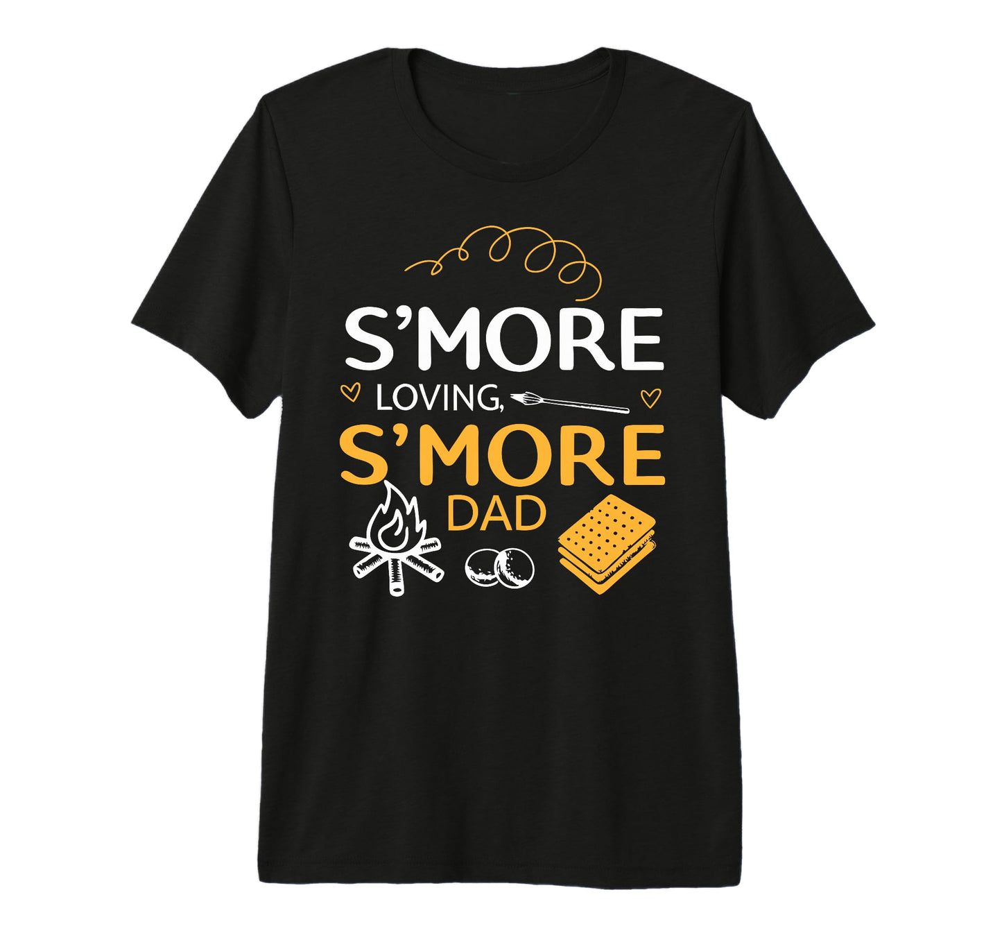 Smore Loving Fathers Day Camping Dad T-Shirt - Aesthetic Graphic Unisex - T-Shirt, Sweatshirt, Hoodie