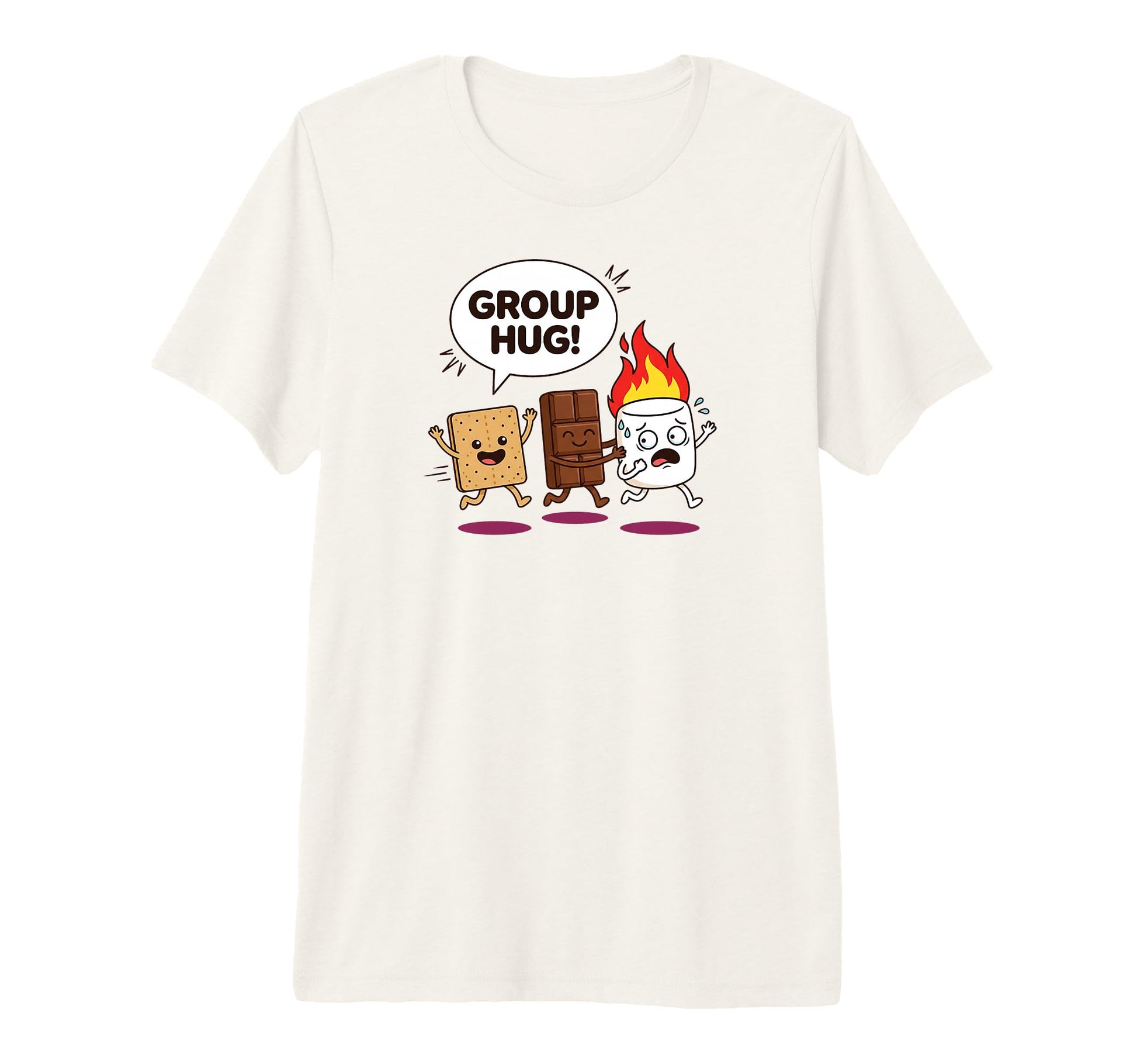 Group Hug Smores Marshmallow Campfire T-Shirt - Streetwear Style Unisex - T-Shirt, Sweatshirt, Hoodie