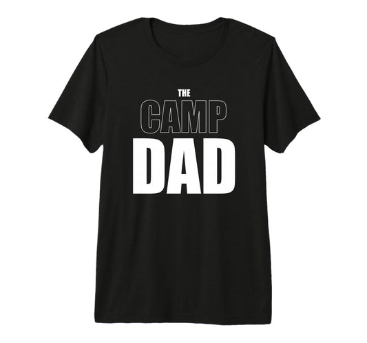 Camp Dad Funny Camping Tri Blend T-Shirt - Unique Graphic Men Women - T-Shirt, Sweatshirt, Hoodie