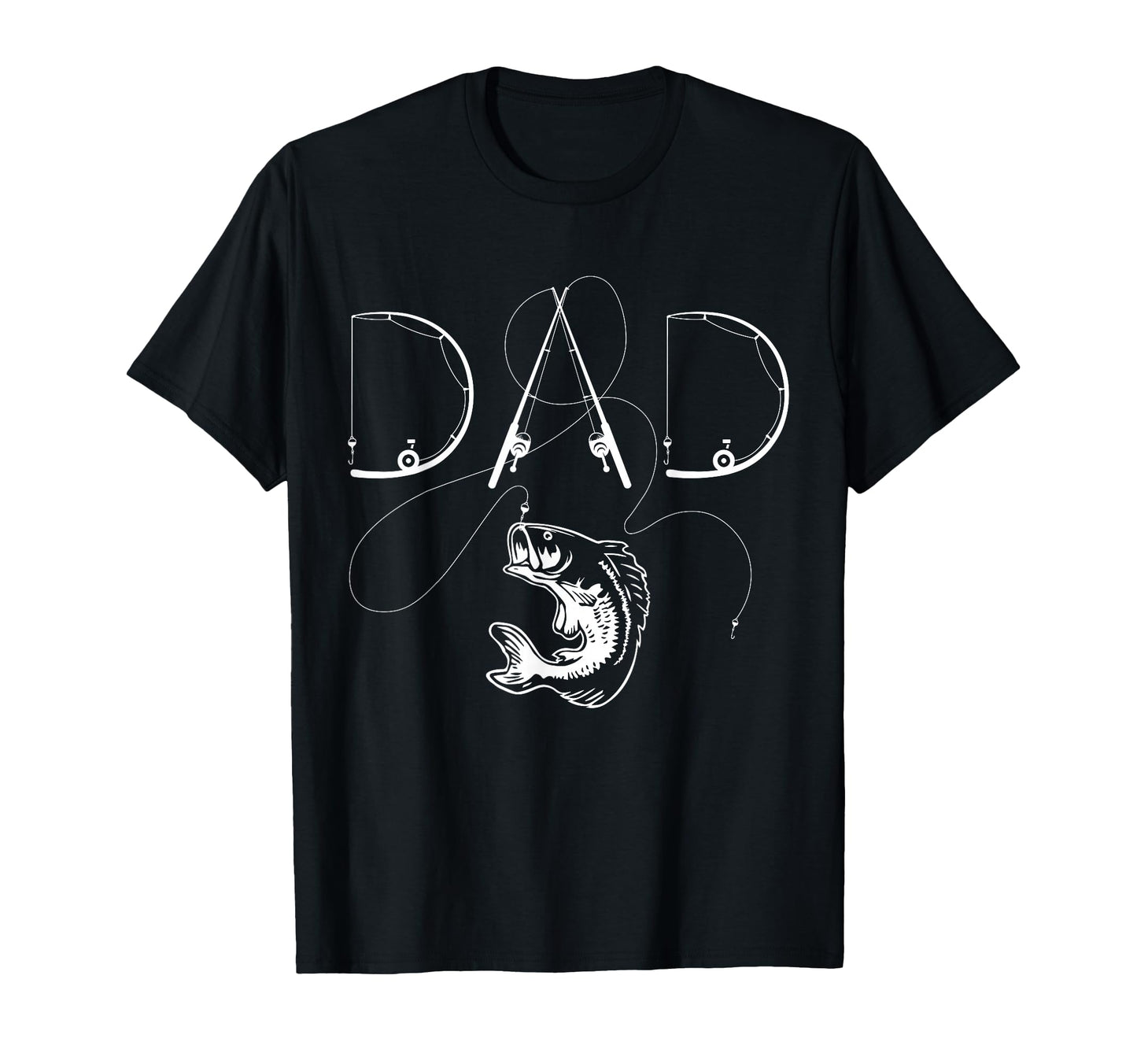 Fisherman Dad Fishing Enthusiast Fish T-Shirt - Custom Art Print Unisex - T-Shirt, Sweatshirt, Hoodie