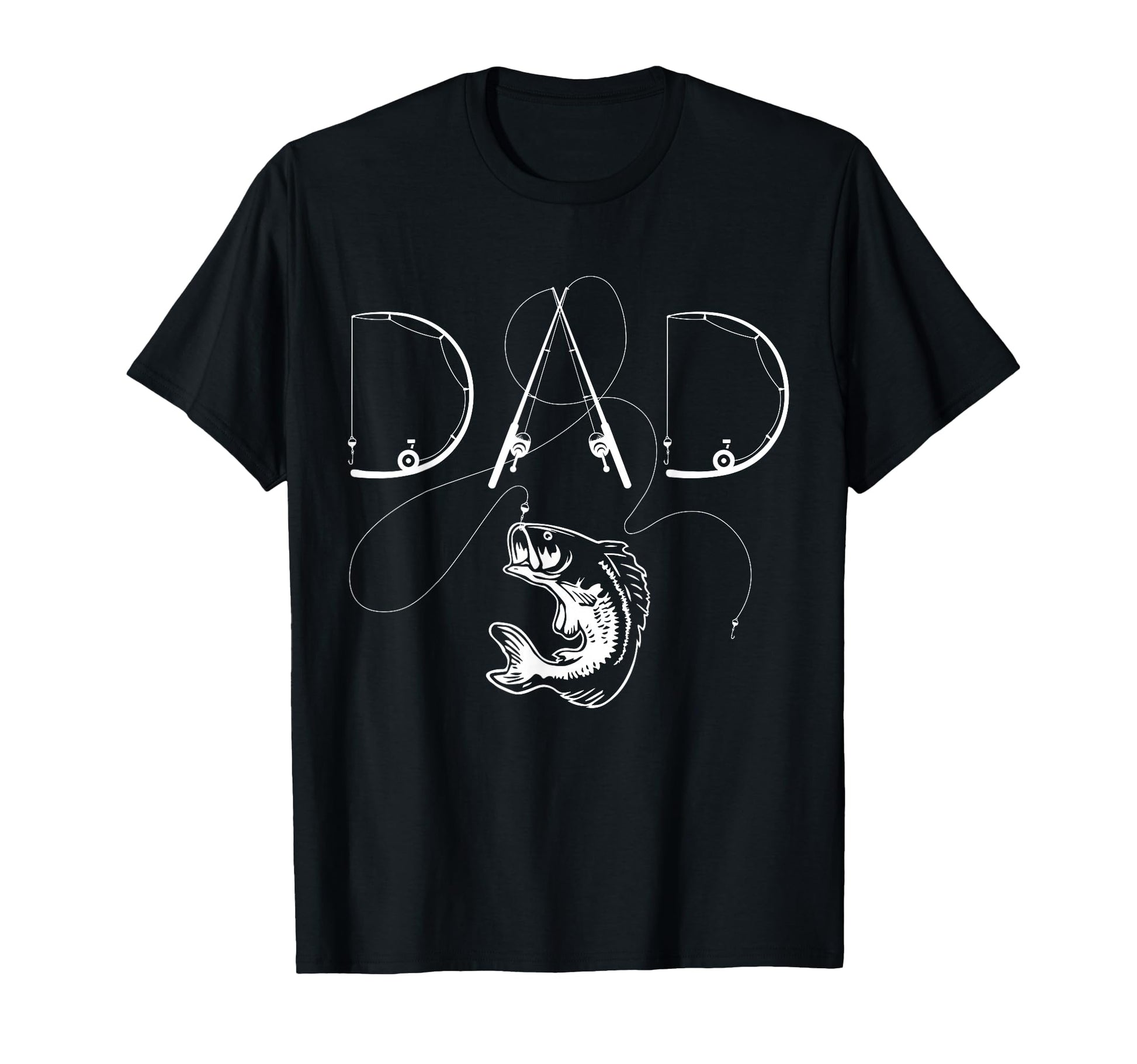 Fisherman Dad Fishing Enthusiast Fish T-Shirt - Custom Art Print Unisex - T-Shirt, Sweatshirt, Hoodie