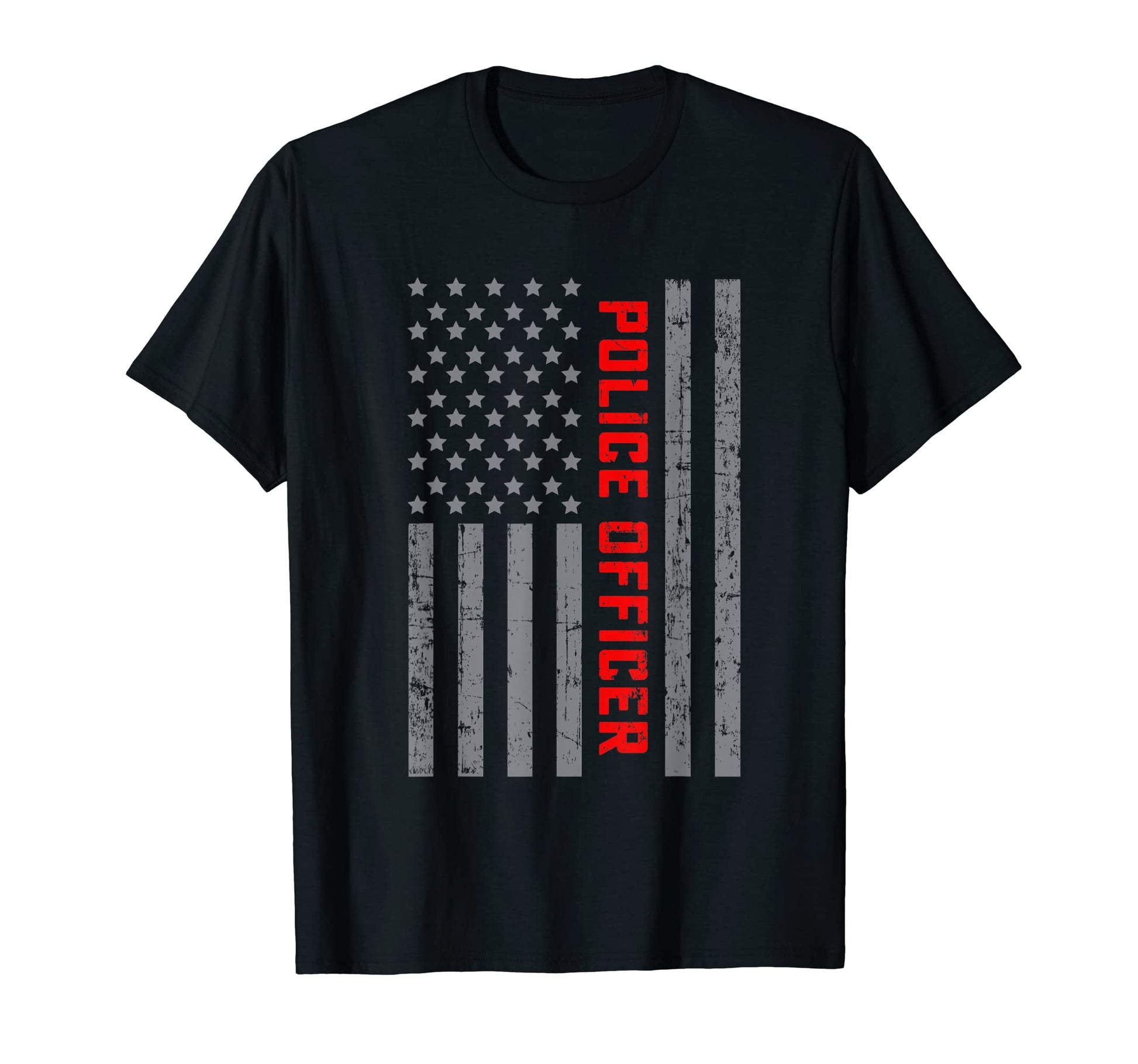 Police Officer Us Flag Dad T-Shirt - Streetwear Style Men Women - T-Shirt, Sweatshirt, Hoodie