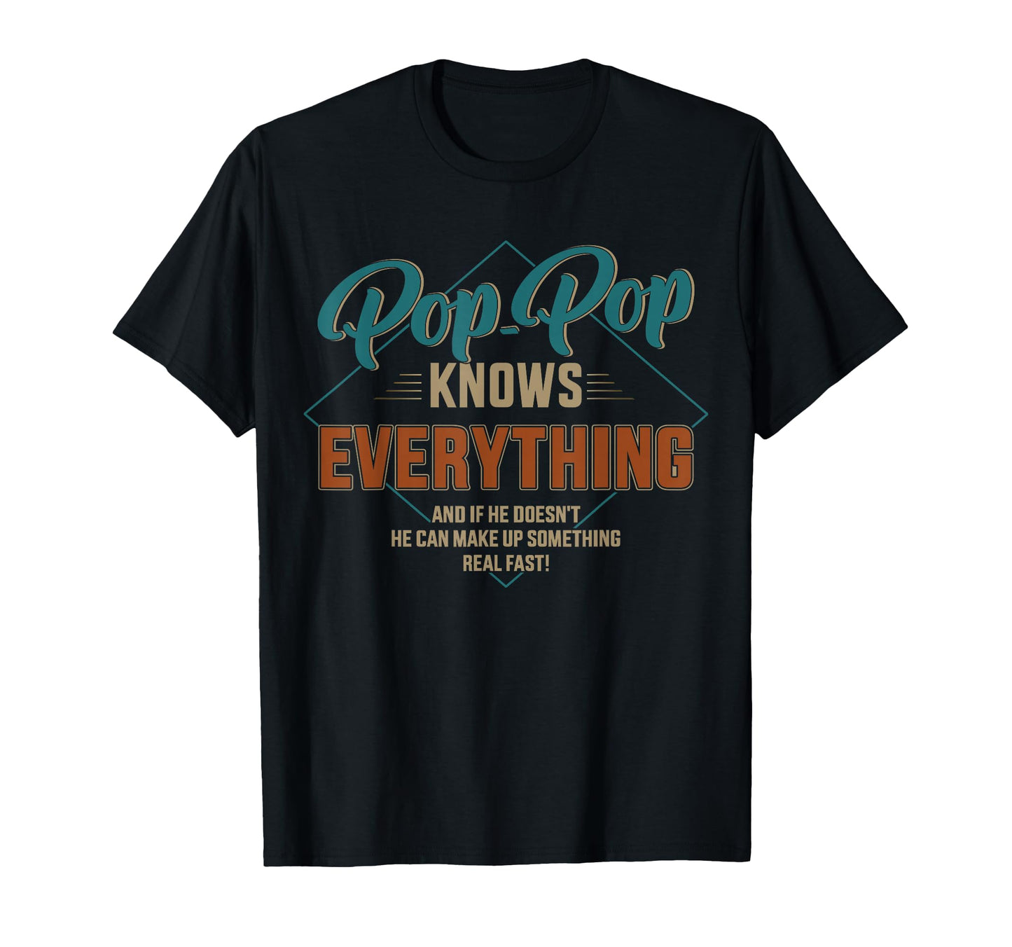 Funny Pop Pop Knows Everything T-Shirt - Aesthetic Graphic Men Women - T-Shirt, Sweatshirt, Hoodie