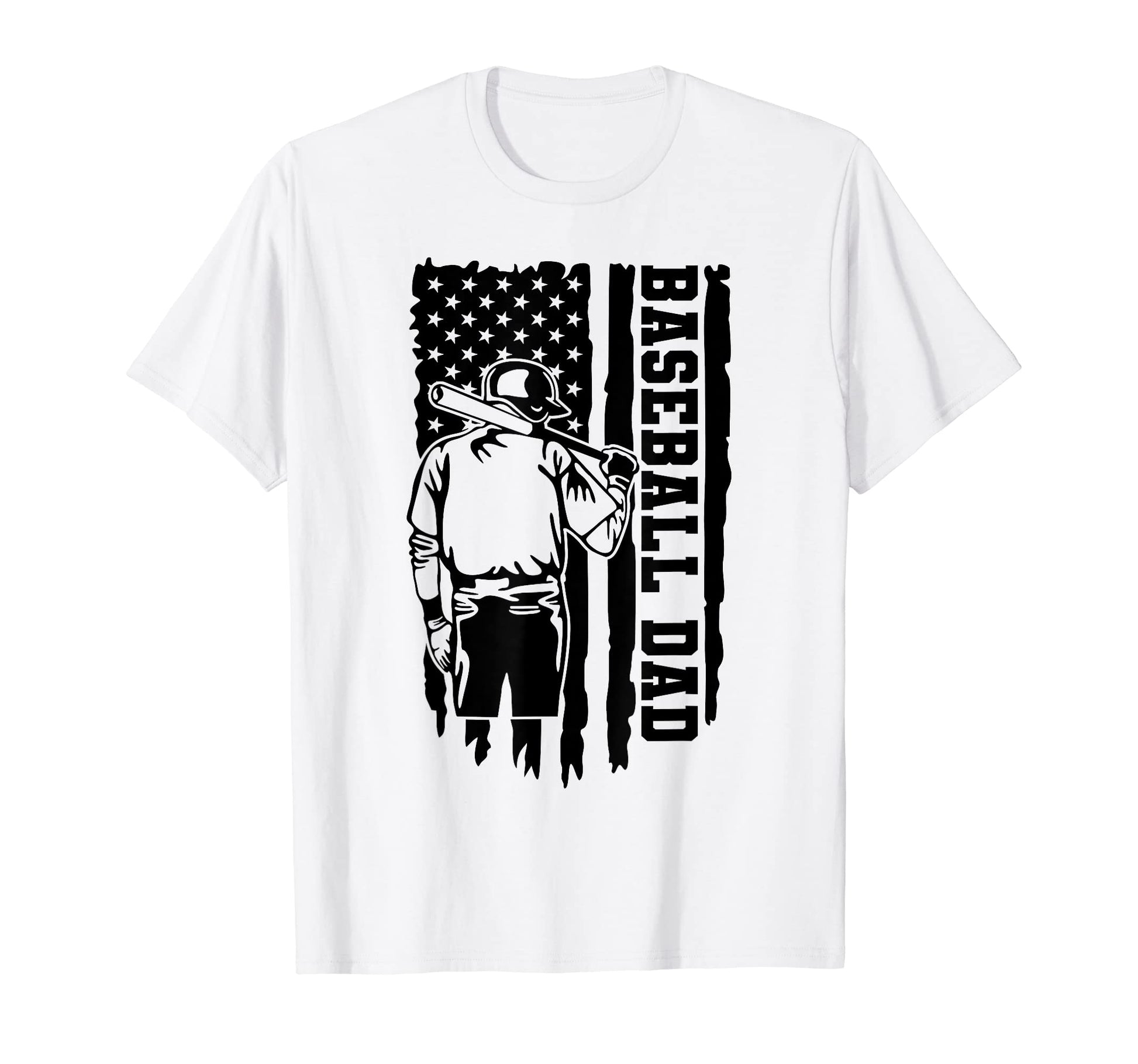 Baseball Player American Flag T-Shirt - Streetwear Style for Adults - T-Shirt, Sweatshirt, Hoodie