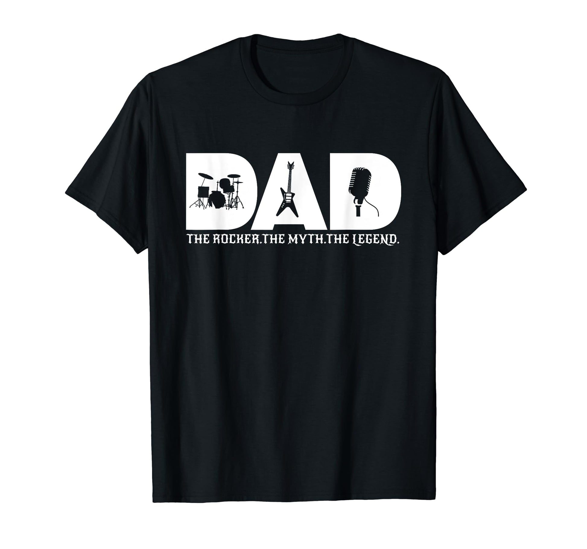 Dad Rocker Myth Legend Rock Music Band T-Shirt - Trendy Graphic for Adults - T-Shirt, Sweatshirt, Hoodie