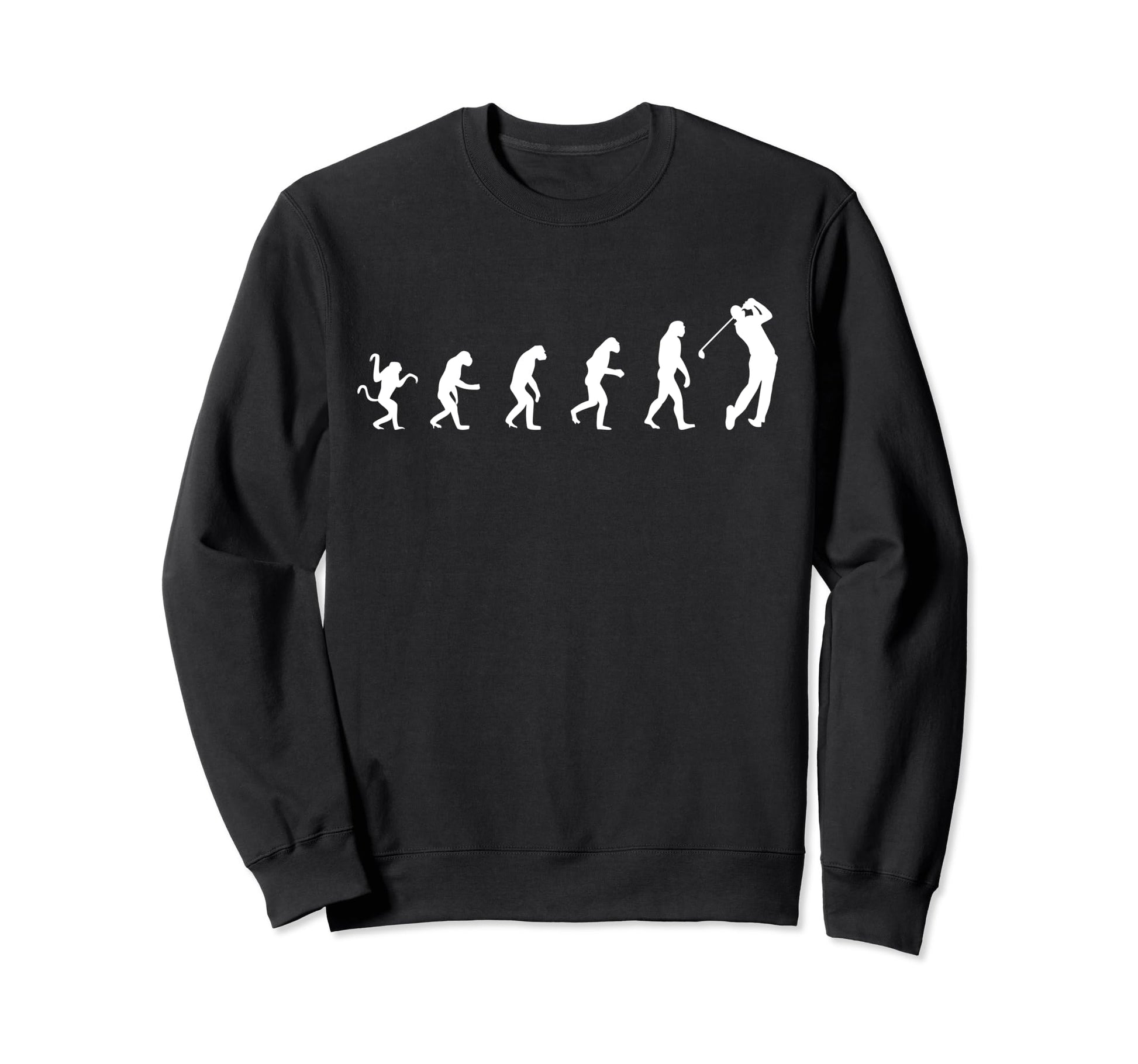Evolution Golfer Funny Golf Sweatshirt - Streetwear Style for Adults - T-Shirt, Sweatshirt, Hoodie