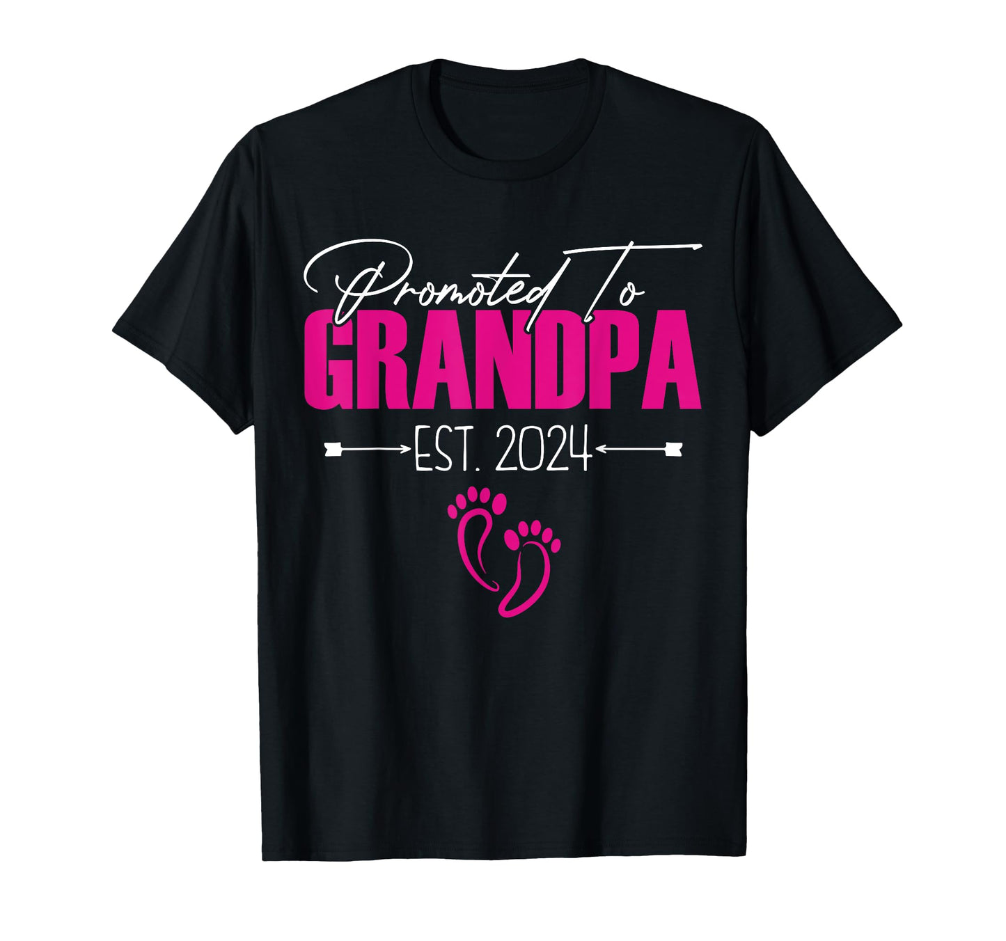 Promoted To Grandpa Est 2024 T-Shirt - Trendy Graphic for Adults - T-Shirt, Sweatshirt, Hoodie