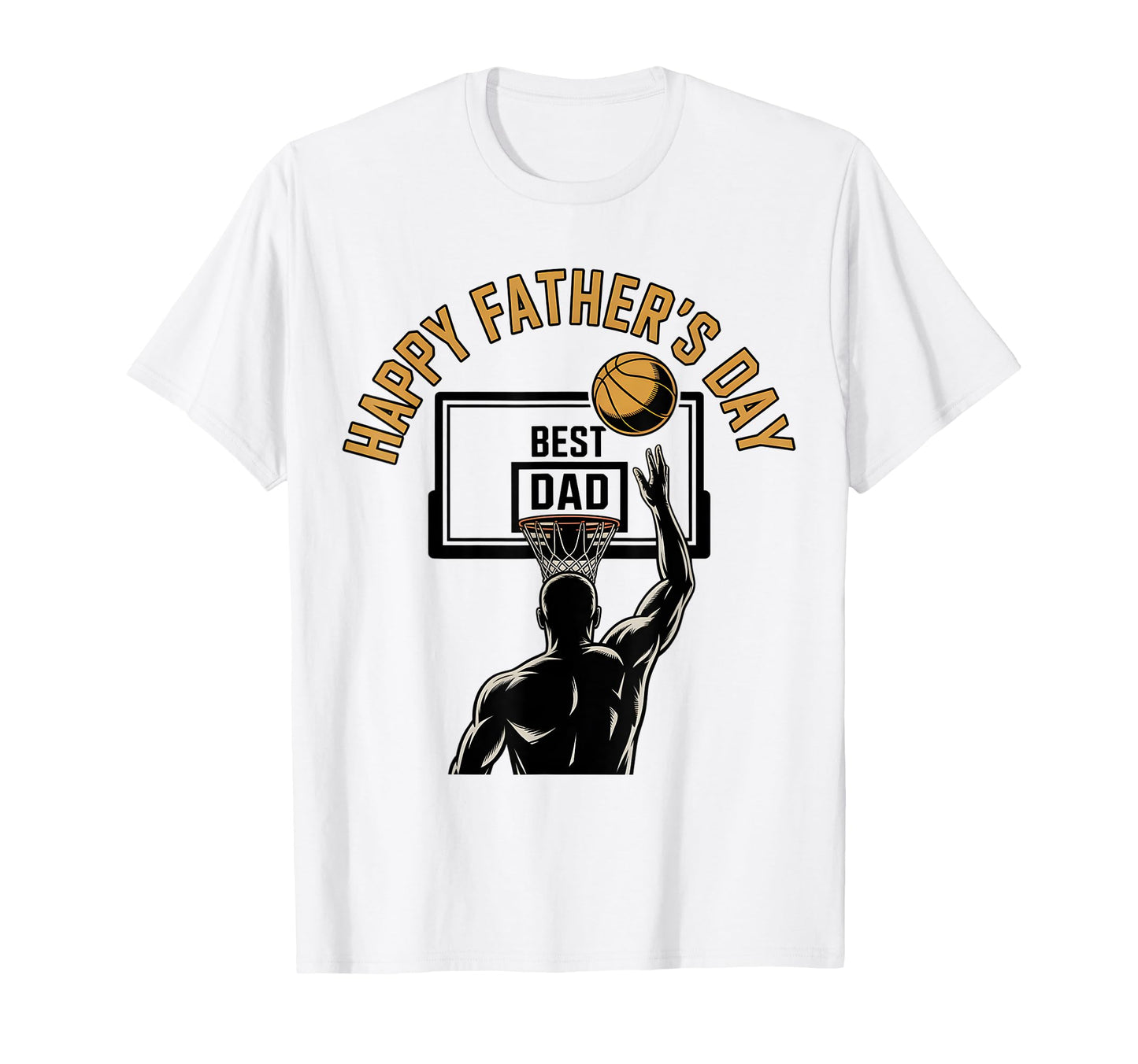 Happy Fathers Day Best Dad Basketball T-Shirt - Aesthetic Graphic Unisex - T-Shirt, Sweatshirt, Hoodie