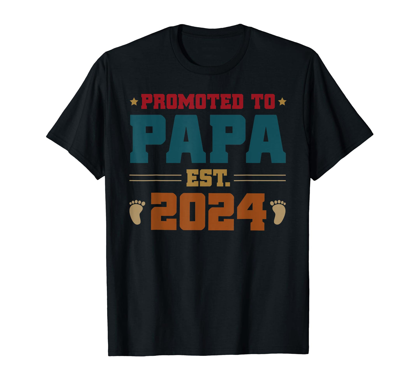 Promoted To Papa Funny Grandpa Dad Gift T-Shirt - Minimalist Print Unisex - T-Shirt, Sweatshirt, Hoodie