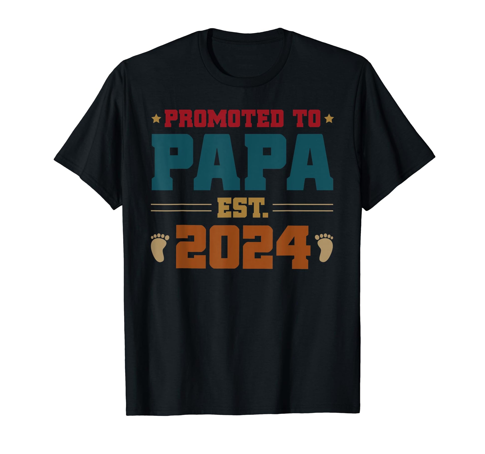 Promoted To Papa Funny Grandpa Dad Gift T-Shirt - Minimalist Print Unisex - T-Shirt, Sweatshirt, Hoodie