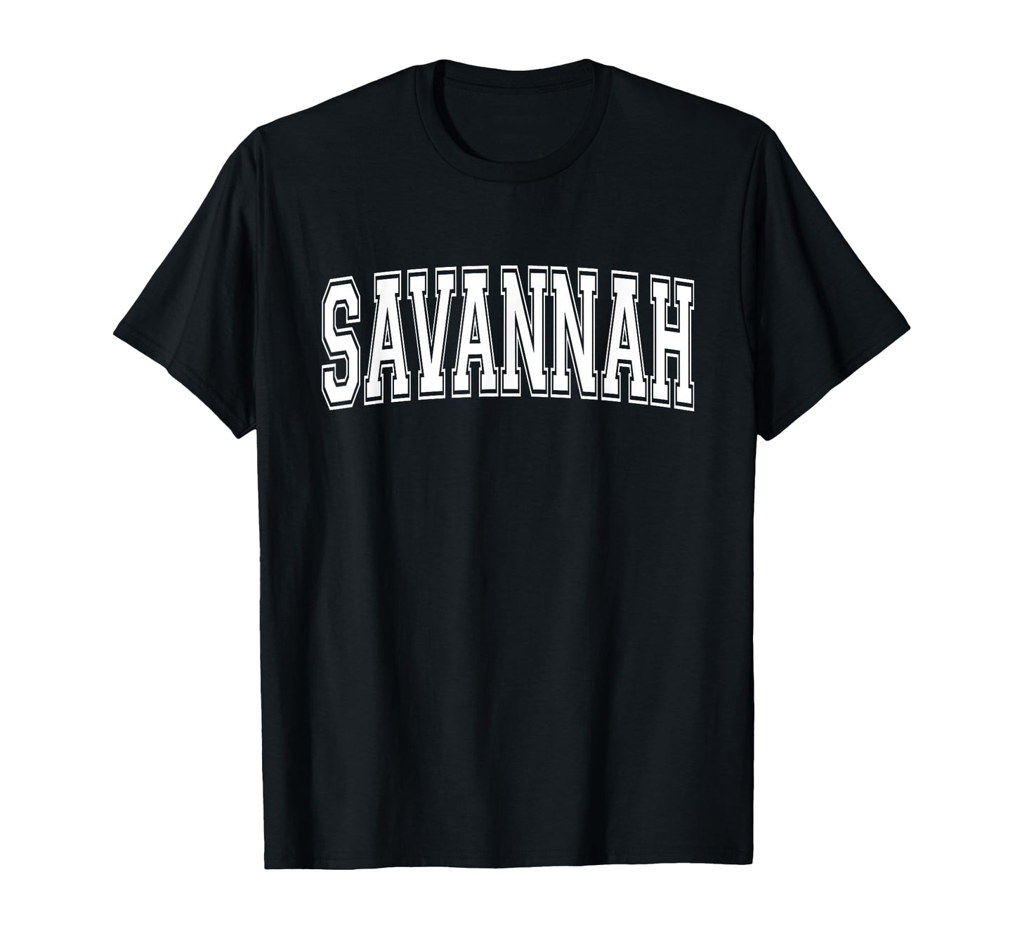 Savannah Ga Georgia Usa Sports Varsity T-Shirt - Minimalist Print Unisex - T-Shirt, Sweatshirt, Hoodie
