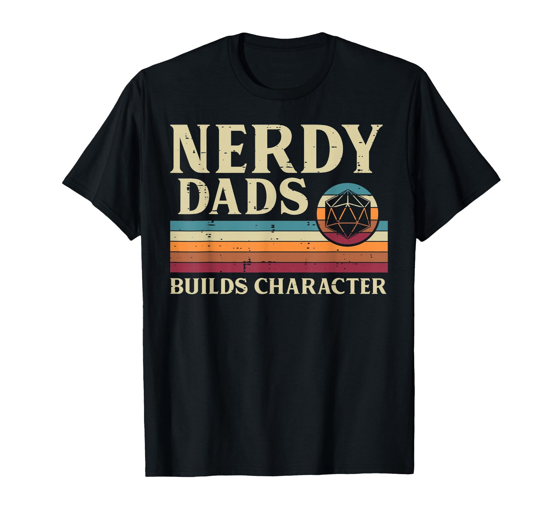 Gaming Nerdy Dad Builds Character Funny T-Shirt - Custom Art Print Unisex - T-Shirt, Sweatshirt, Hoodie