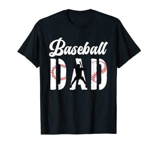Baseball Dad Fathers Day Funny T-Shirt - Aesthetic Graphic for Adults - T-Shirt, Sweatshirt, Hoodie