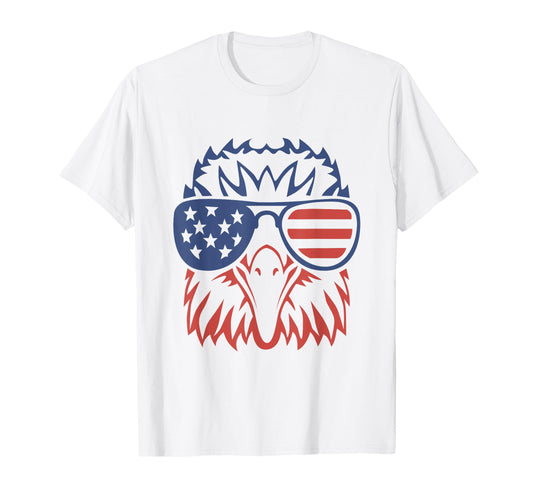American Bald Eagle Usa Flag 4Th T-Shirt - Aesthetic Graphic for Adults - T-Shirt, Sweatshirt, Hoodie