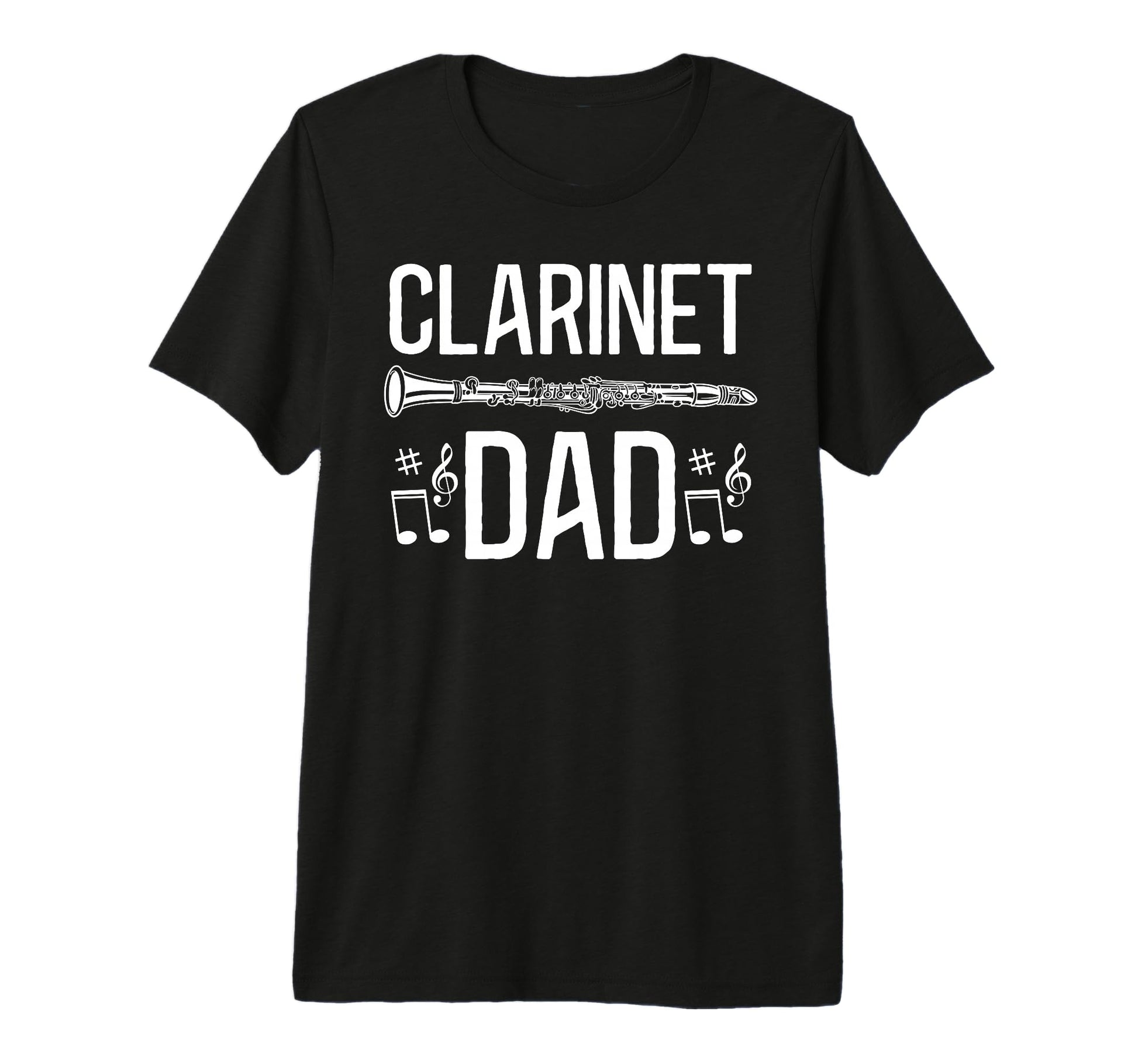 Mens Music Funny Clarinet Dad Fathers T-Shirt - Graphic Print Men Women - T-Shirt, Sweatshirt, Hoodie
