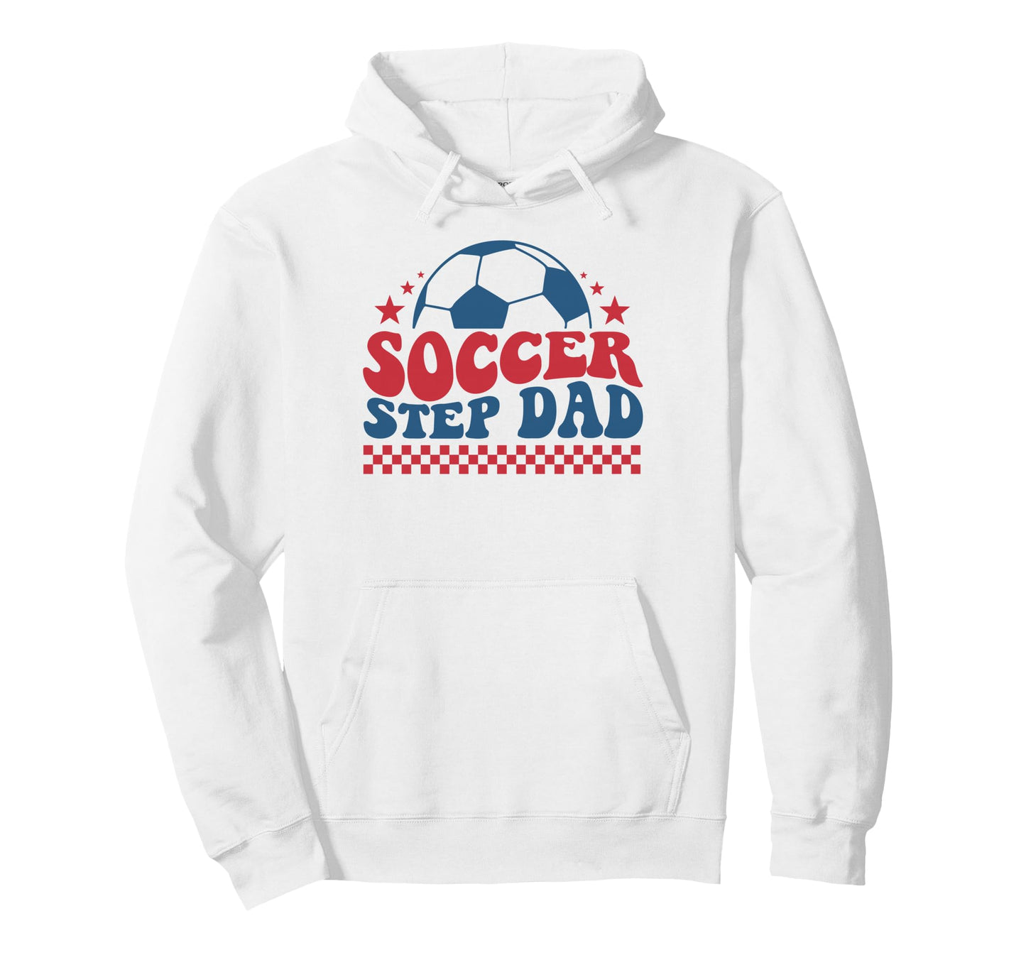 Soccer Step Dad Father Soccer Sideline Hoodie - Minimalist Print Unisex - T-Shirt, Sweatshirt, Hoodie