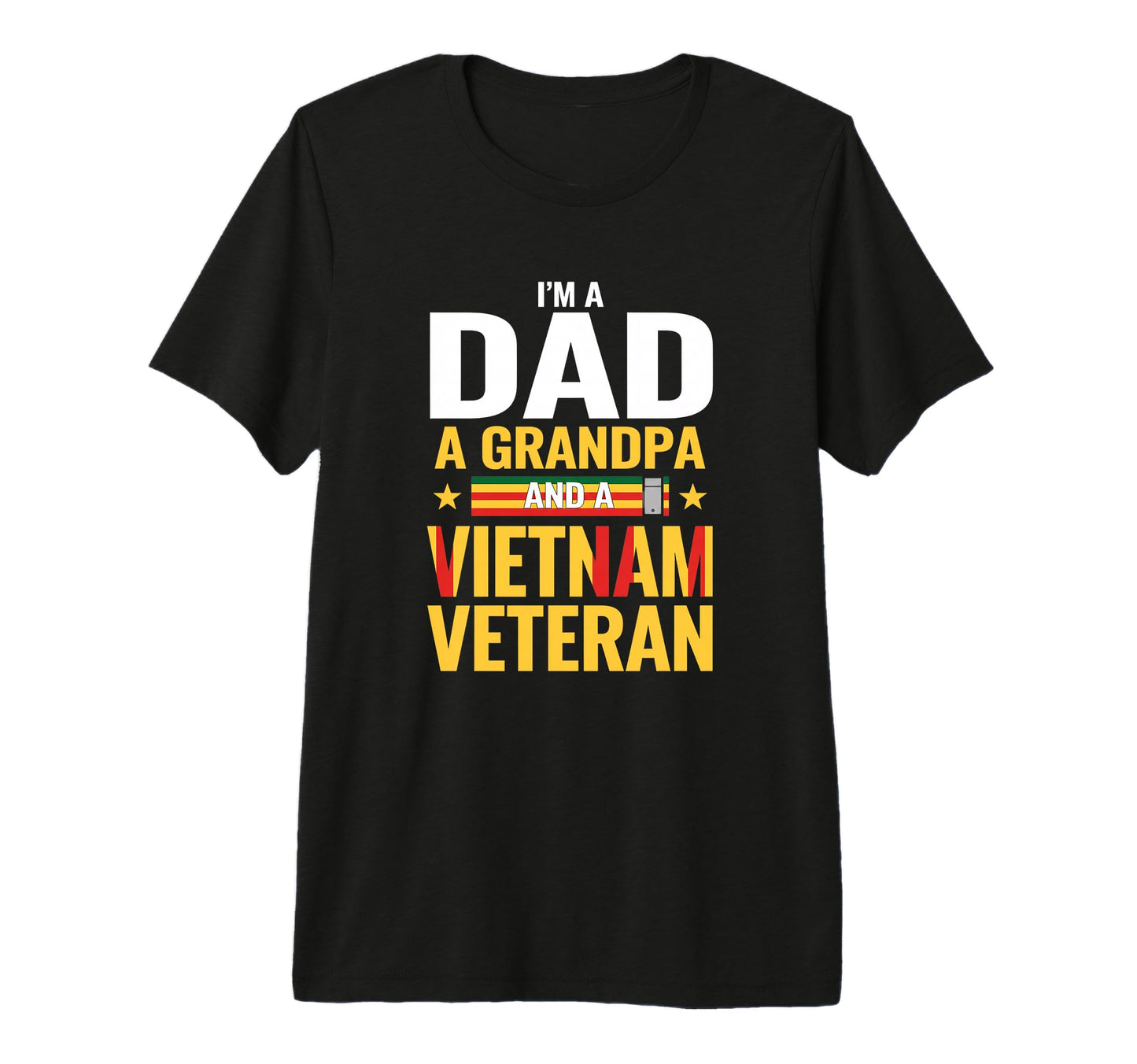 Dad Grandpa Vietnam Veteran Fathers Day T-Shirt - Graphic Print Men Women - T-Shirt, Sweatshirt, Hoodie