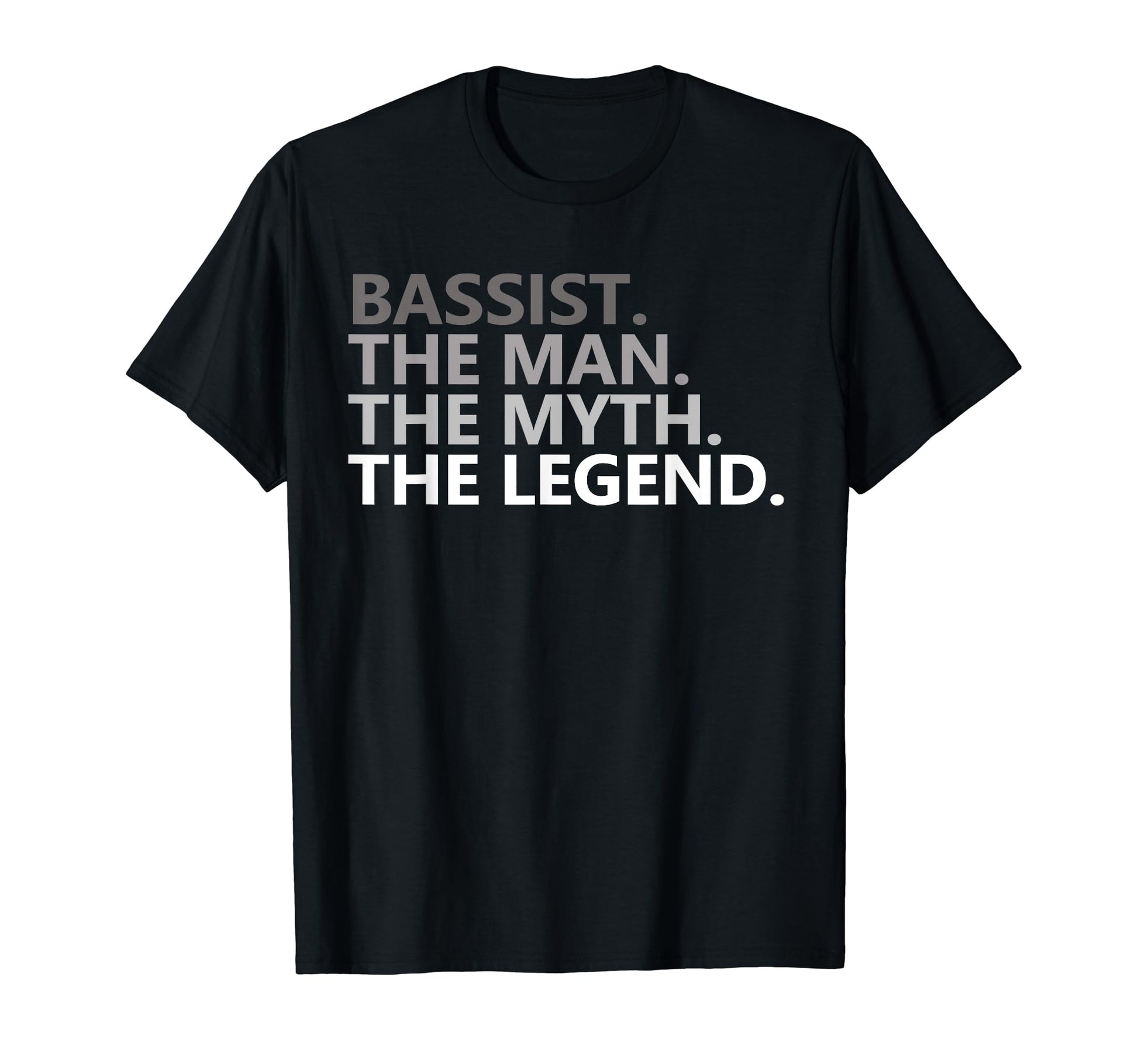 Myth Legend Bassist Dad Funny Bass T-Shirt - Custom Art Print for Adults - T-Shirt, Sweatshirt, Hoodie