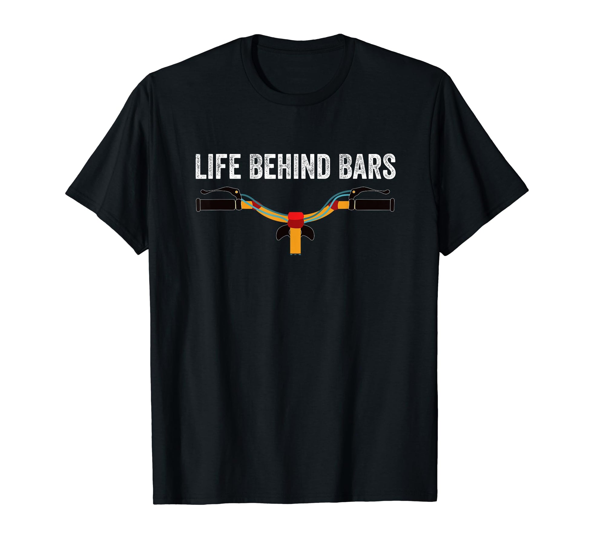 Life Behind Bars Cycling Bicycle T-Shirt - Custom Art Print Men Women - T-Shirt, Sweatshirt, Hoodie