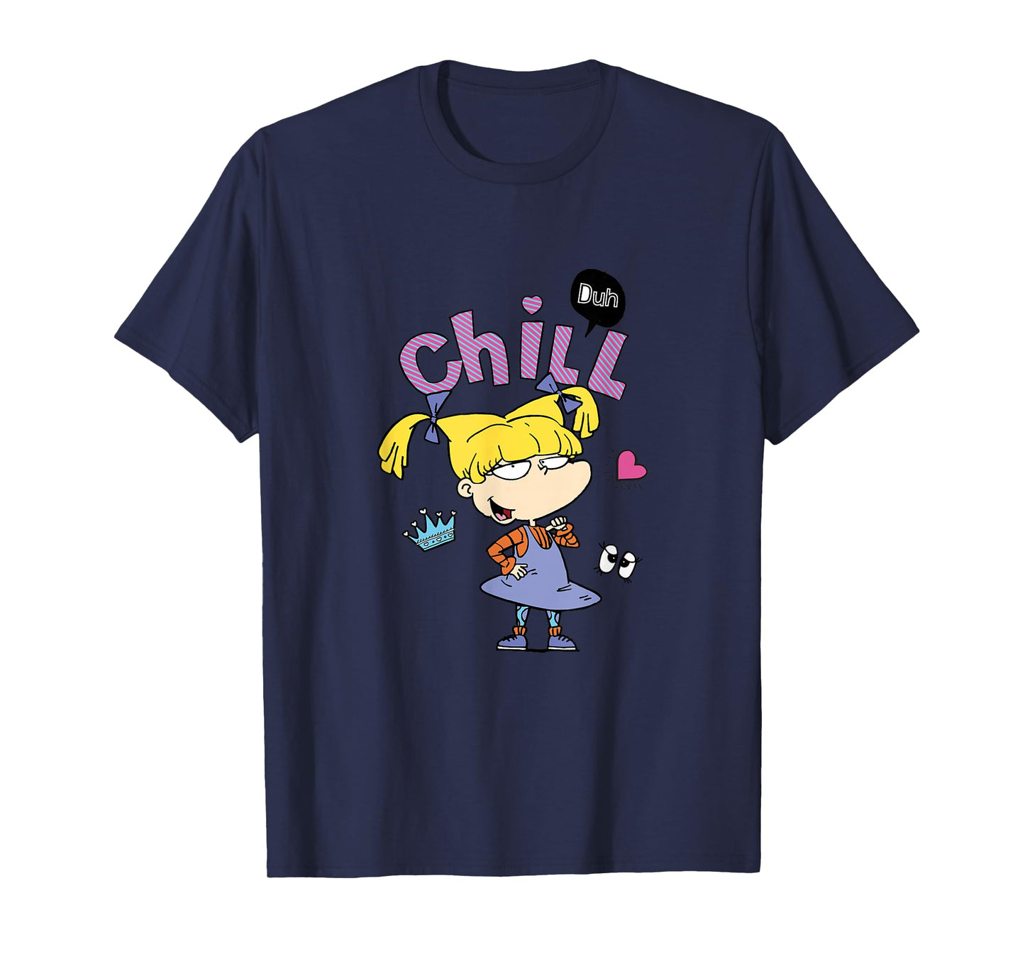 Rugrats Angelica Duh Chill Pop Art T-Shirt - Trendy Graphic for Adults - T-Shirt, Sweatshirt, Hoodie
