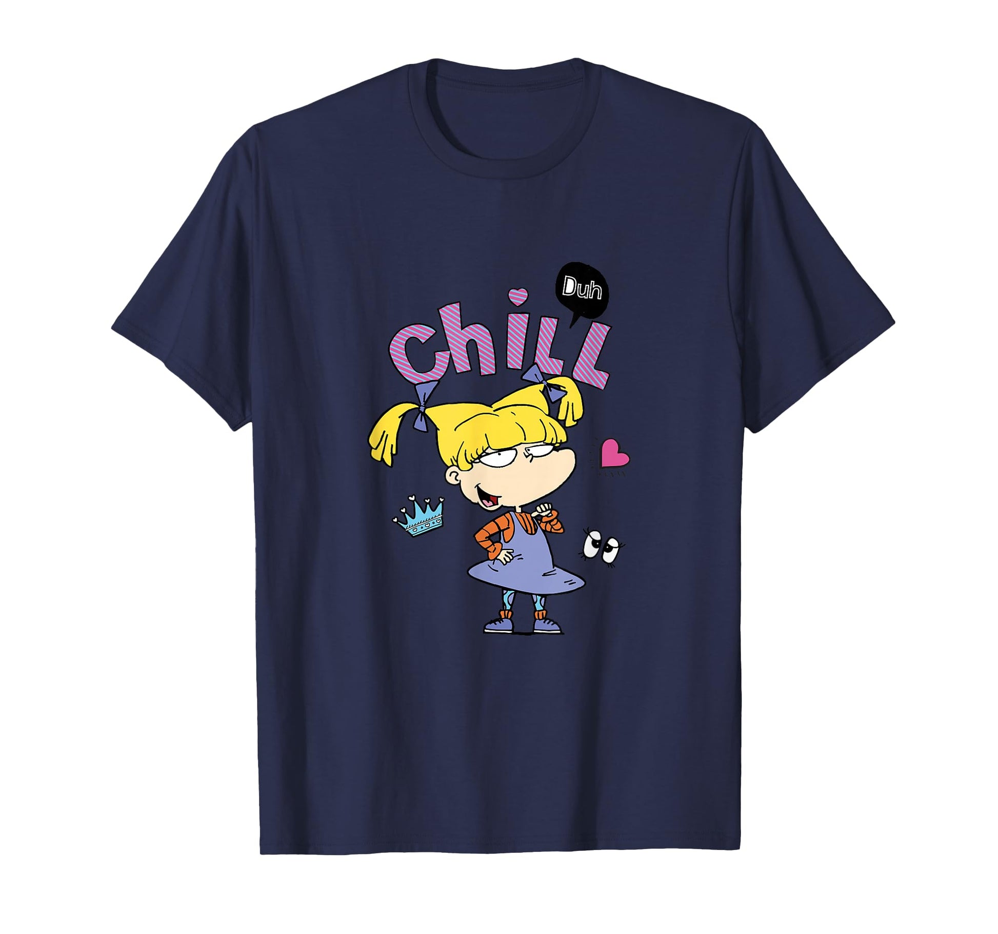 Rugrats Angelica Duh Chill Pop Art T-Shirt - Trendy Graphic for Adults - T-Shirt, Sweatshirt, Hoodie