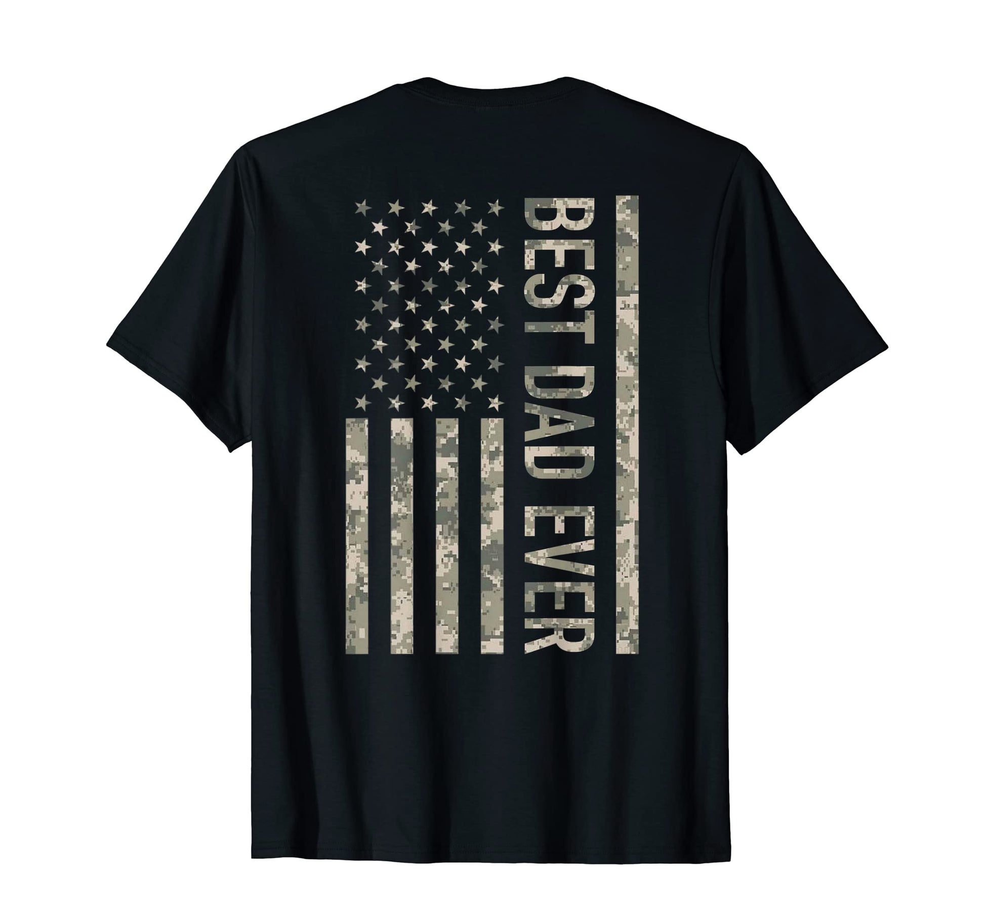 Best Dad Ever Us Military American T-Shirt - Minimalist Print for Adults - T-Shirt, Sweatshirt, Hoodie