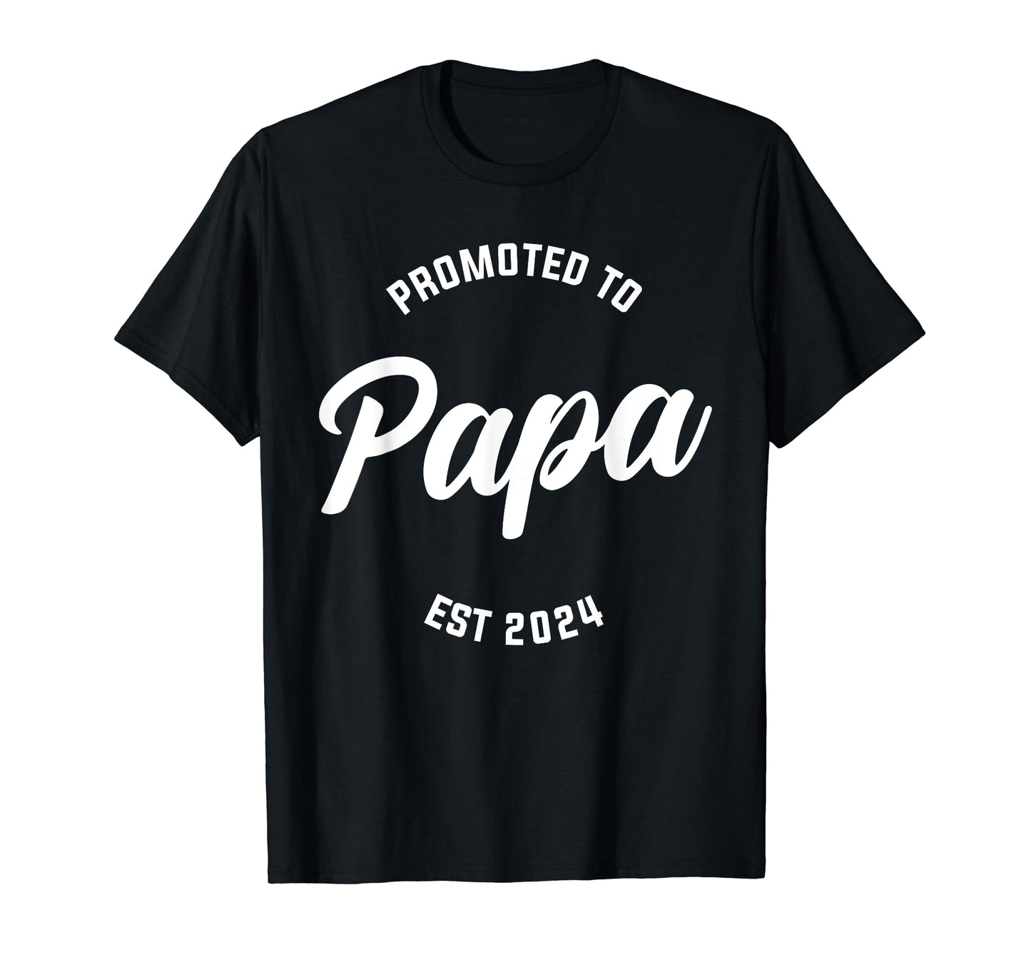 Promoted To Papa Est 2024 Grandpa T-Shirt - Unique Graphic Men Women - T-Shirt, Sweatshirt, Hoodie