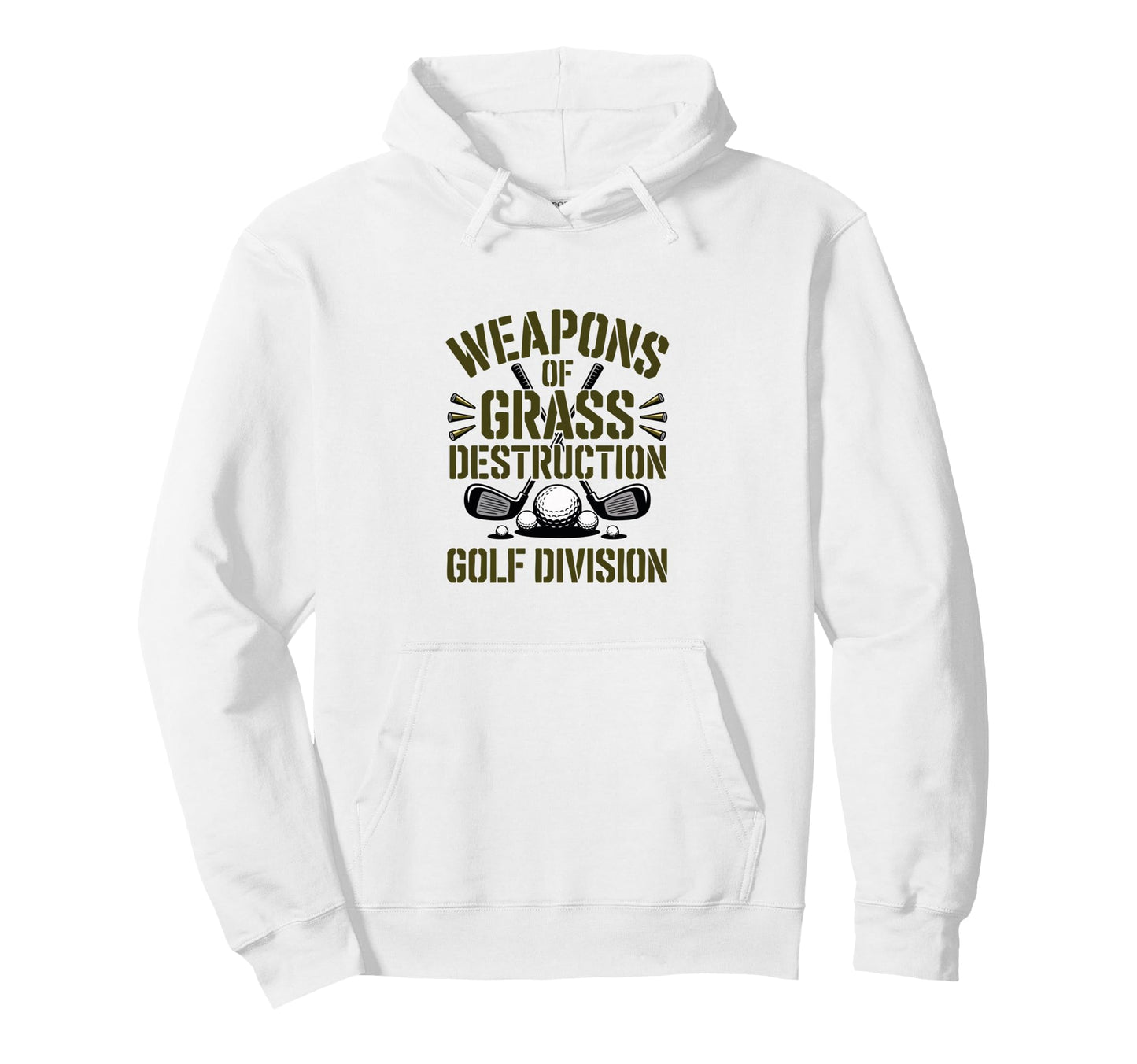 Weapons Grass Destruction Golf Division Hoodie - Novelty Apparel Unisex - T-Shirt, Sweatshirt, Hoodie