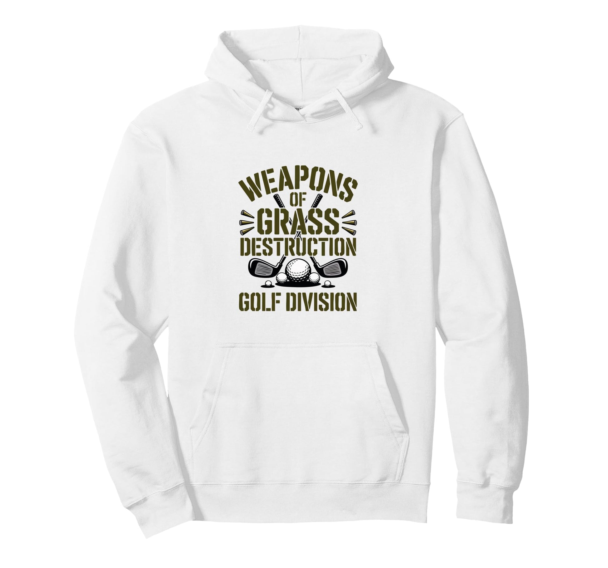Weapons Grass Destruction Golf Division Hoodie - Novelty Apparel Unisex - T-Shirt, Sweatshirt, Hoodie