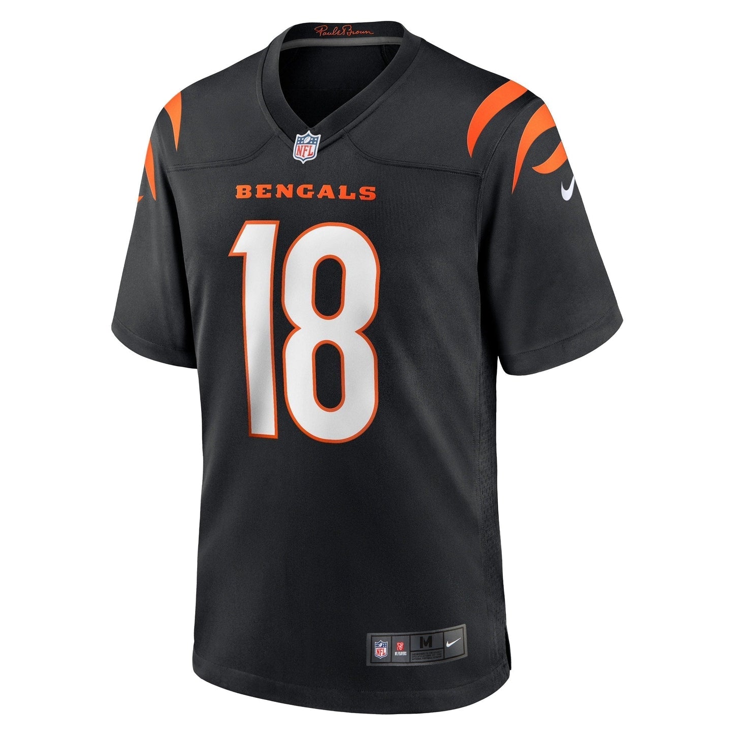 Kwamie Lassiter II Cincinnati Bengals Game Jersey - Black football jersey product view 2