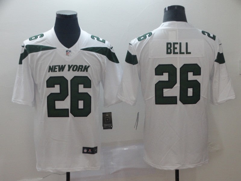 Men's New York Jets Le'Veon Bell #26 White Game Jersey1 football jersey product view 1