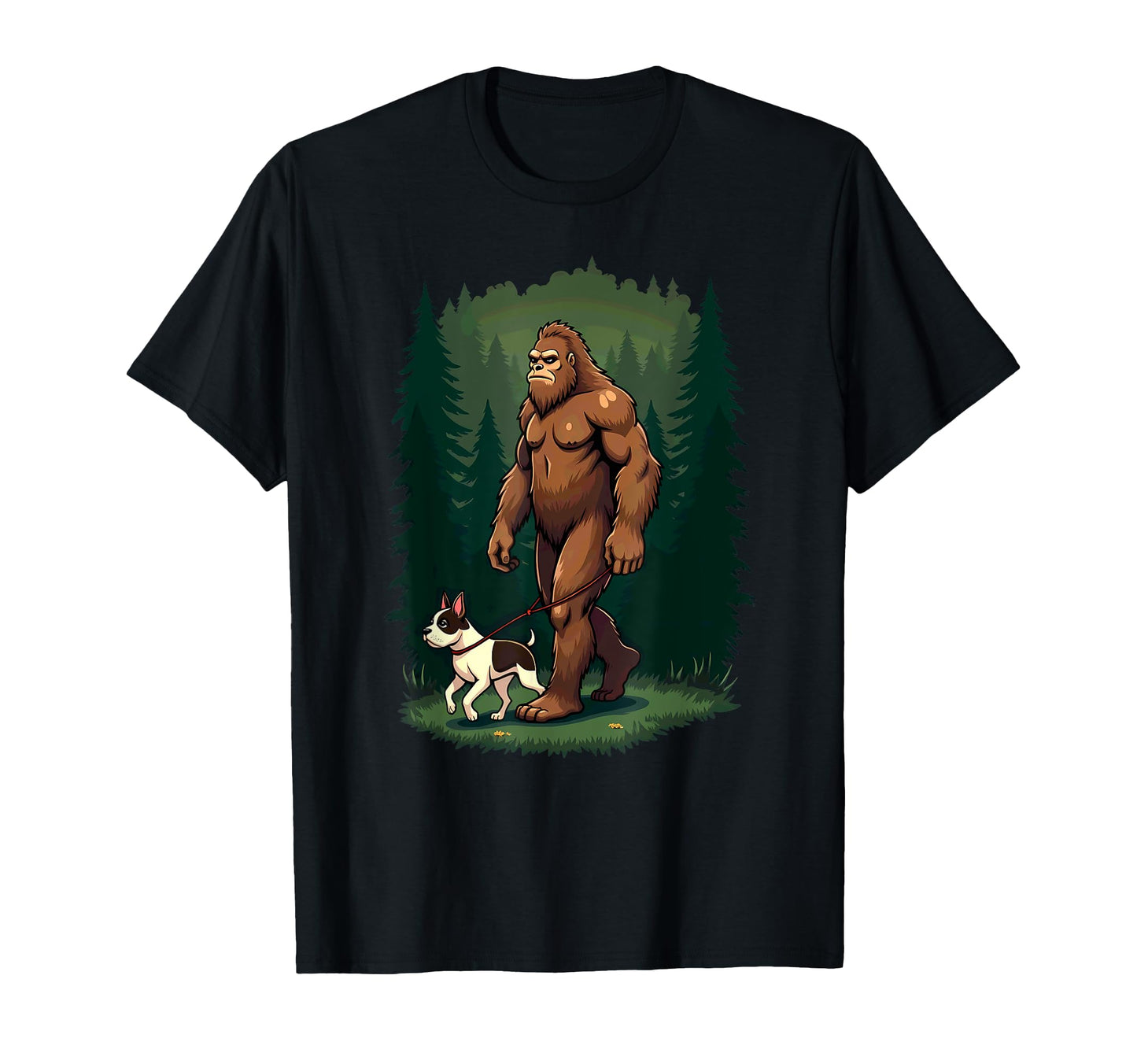 Camping Hiking Bigfoot Walking Boston T-Shirt - Novelty Apparel Men Women - T-Shirt, Sweatshirt, Hoodie