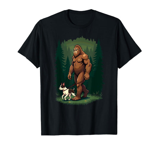 Camping Hiking Bigfoot Walking Boston T-Shirt - Novelty Apparel Men Women - T-Shirt, Sweatshirt, Hoodie