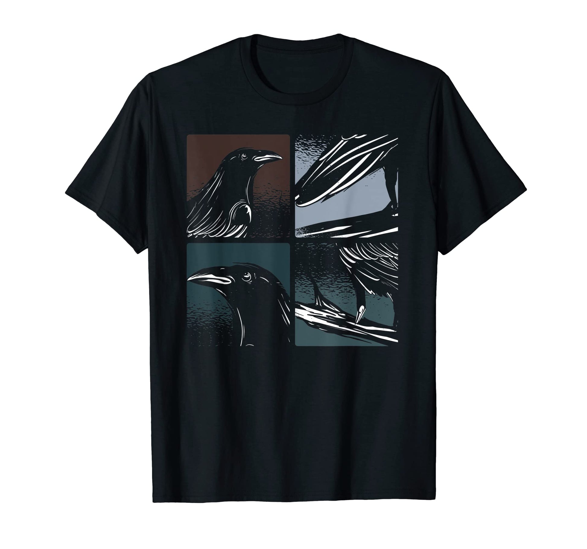 Pop Art Raven Creepy Animal Bird Spooky T-Shirt - Aesthetic Graphic Unisex - T-Shirt, Sweatshirt, Hoodie