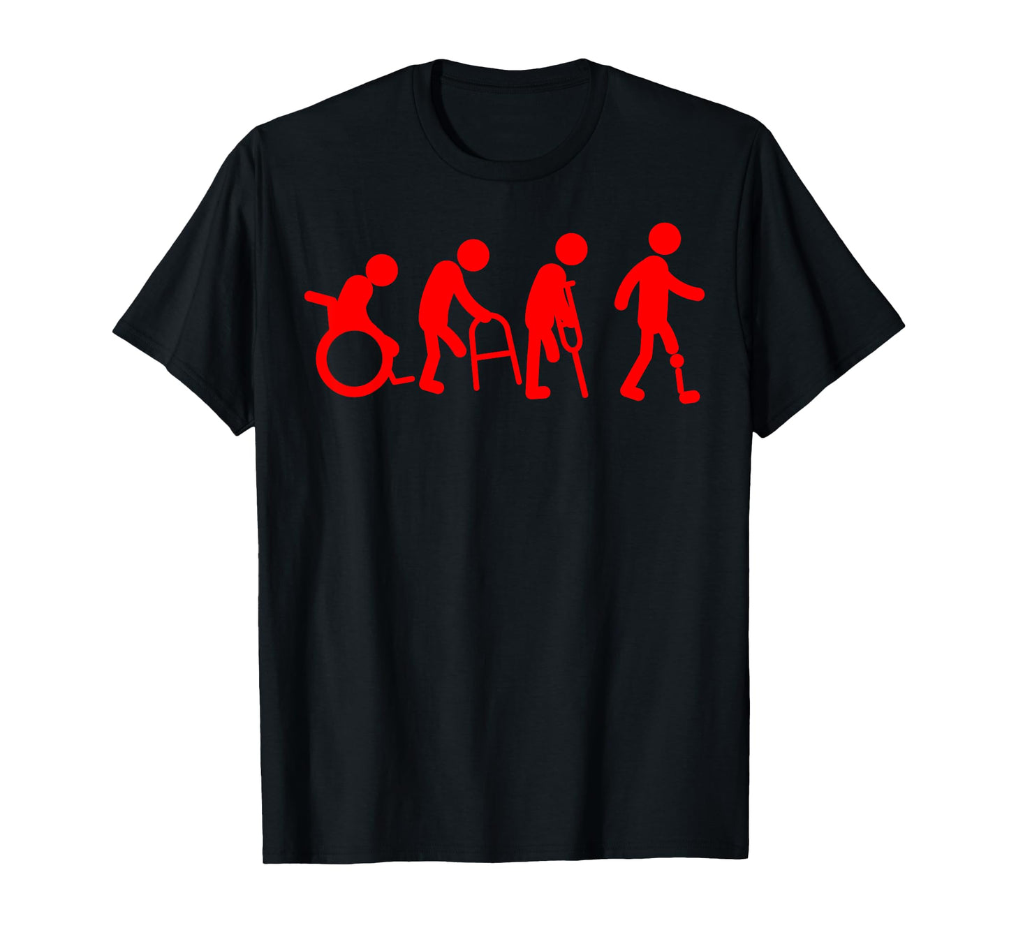 Funny Amputee Gift Prosthetic Evolution T-Shirt - Streetwear Style Unisex - T-Shirt, Sweatshirt, Hoodie