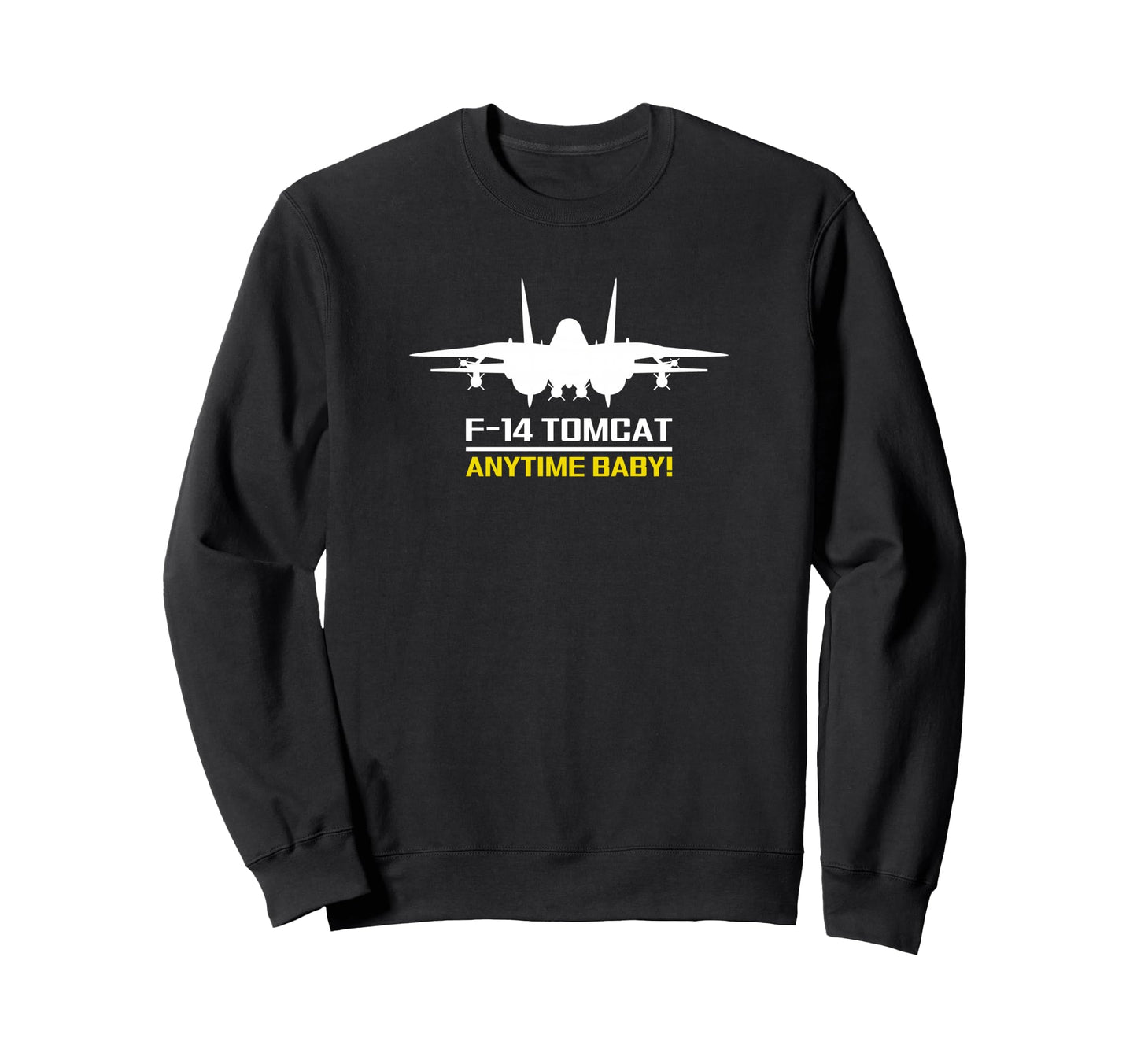 F 14 Tomcat Military Fighter Jet Sweatshirt - Minimalist Print Unisex - T-Shirt, Sweatshirt, Hoodie