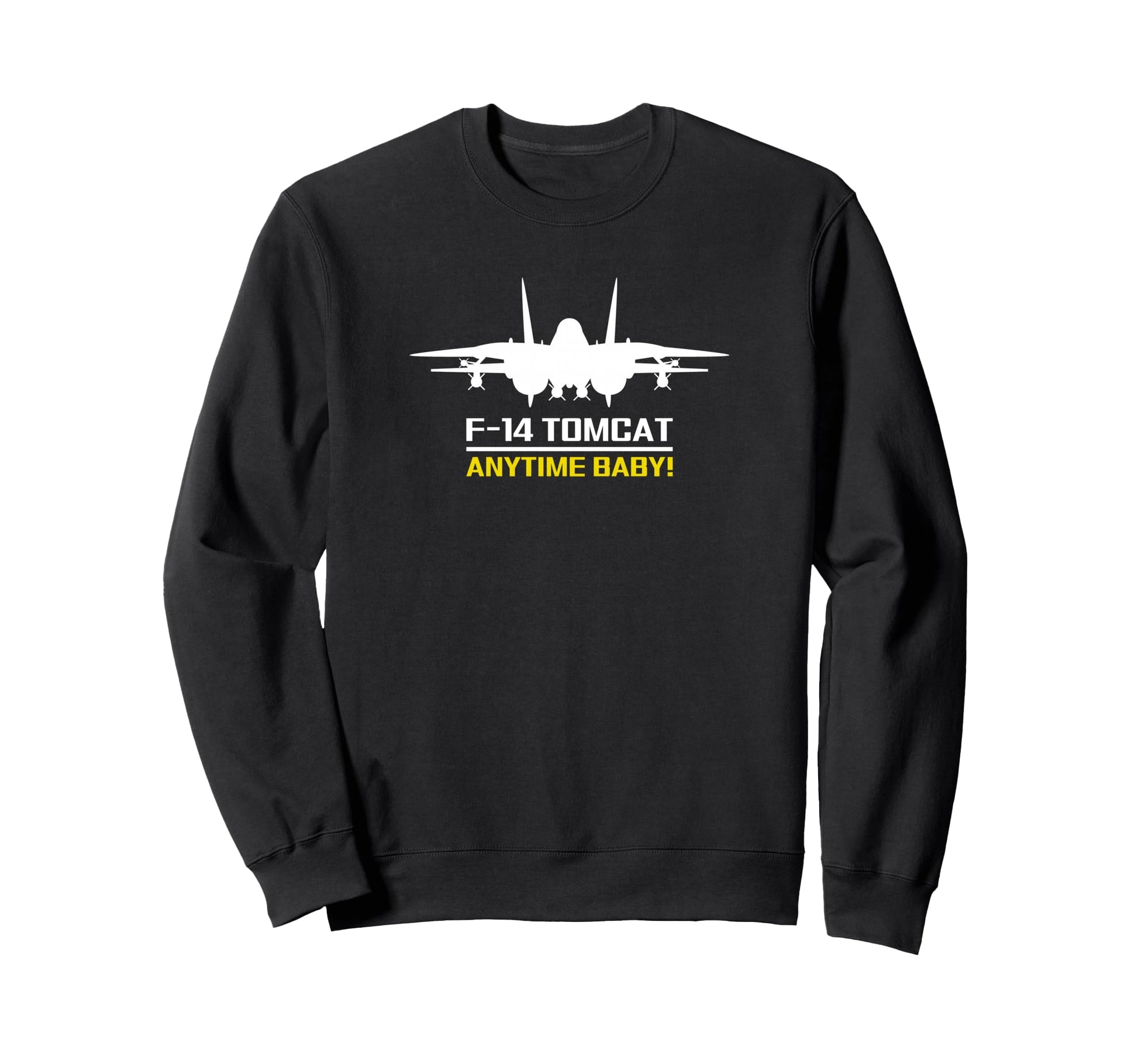 F 14 Tomcat Military Fighter Jet Sweatshirt - Minimalist Print Unisex - T-Shirt, Sweatshirt, Hoodie