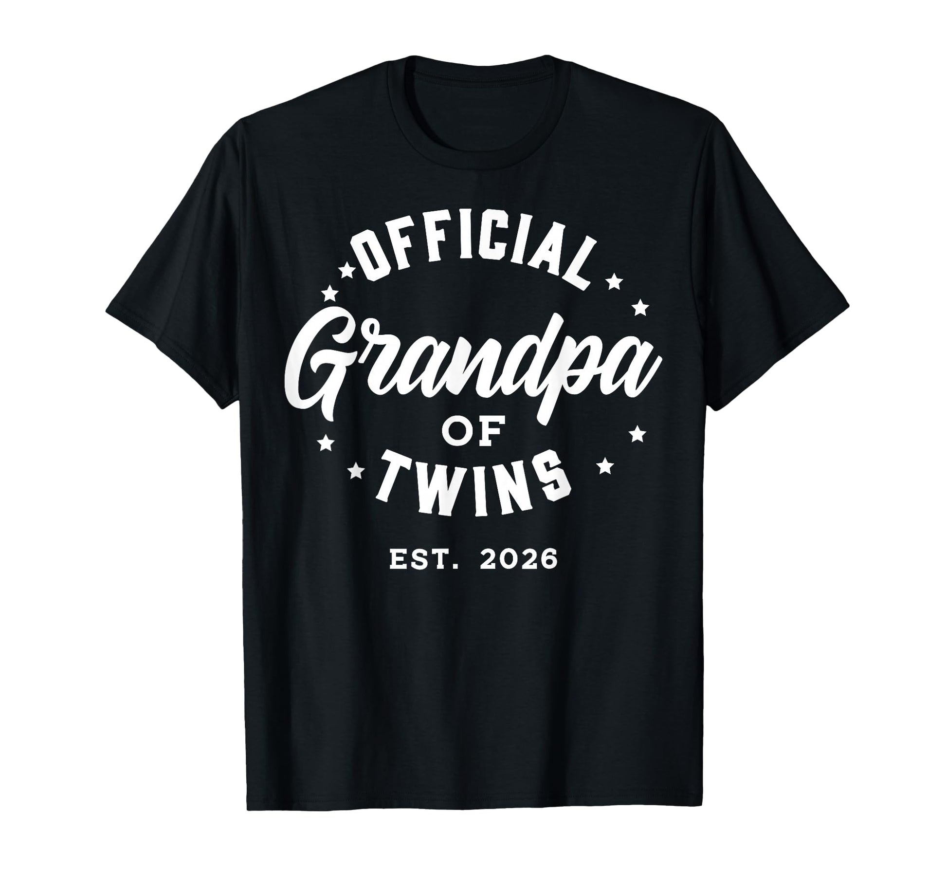 Promoted To Grandpa Twins 2026 T-Shirt - Minimalist Print for Adults - T-Shirt, Sweatshirt, Hoodie