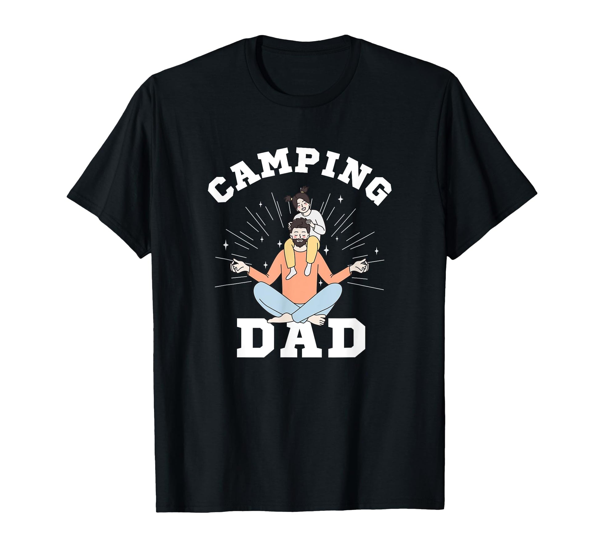 Camping Dad Tent Campfire Outdoor T-Shirt - Aesthetic Graphic for Adults - T-Shirt, Sweatshirt, Hoodie