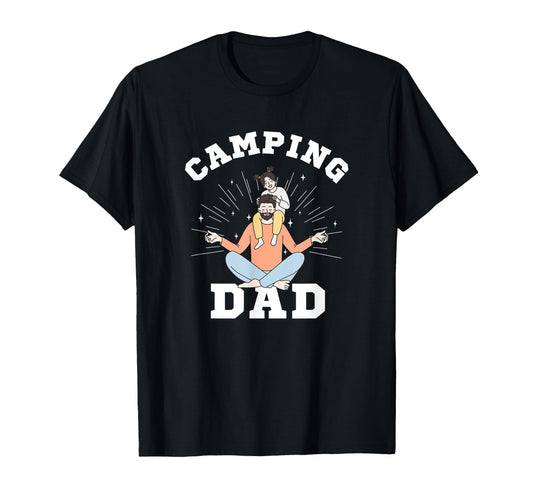 Camping Dad Tent Campfire Outdoor T-Shirt - Aesthetic Graphic for Adults - T-Shirt, Sweatshirt, Hoodie