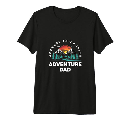 Adventure Dad Hiking Father Tri Blend T-Shirt - Novelty Apparel Men Women - T-Shirt, Sweatshirt, Hoodie