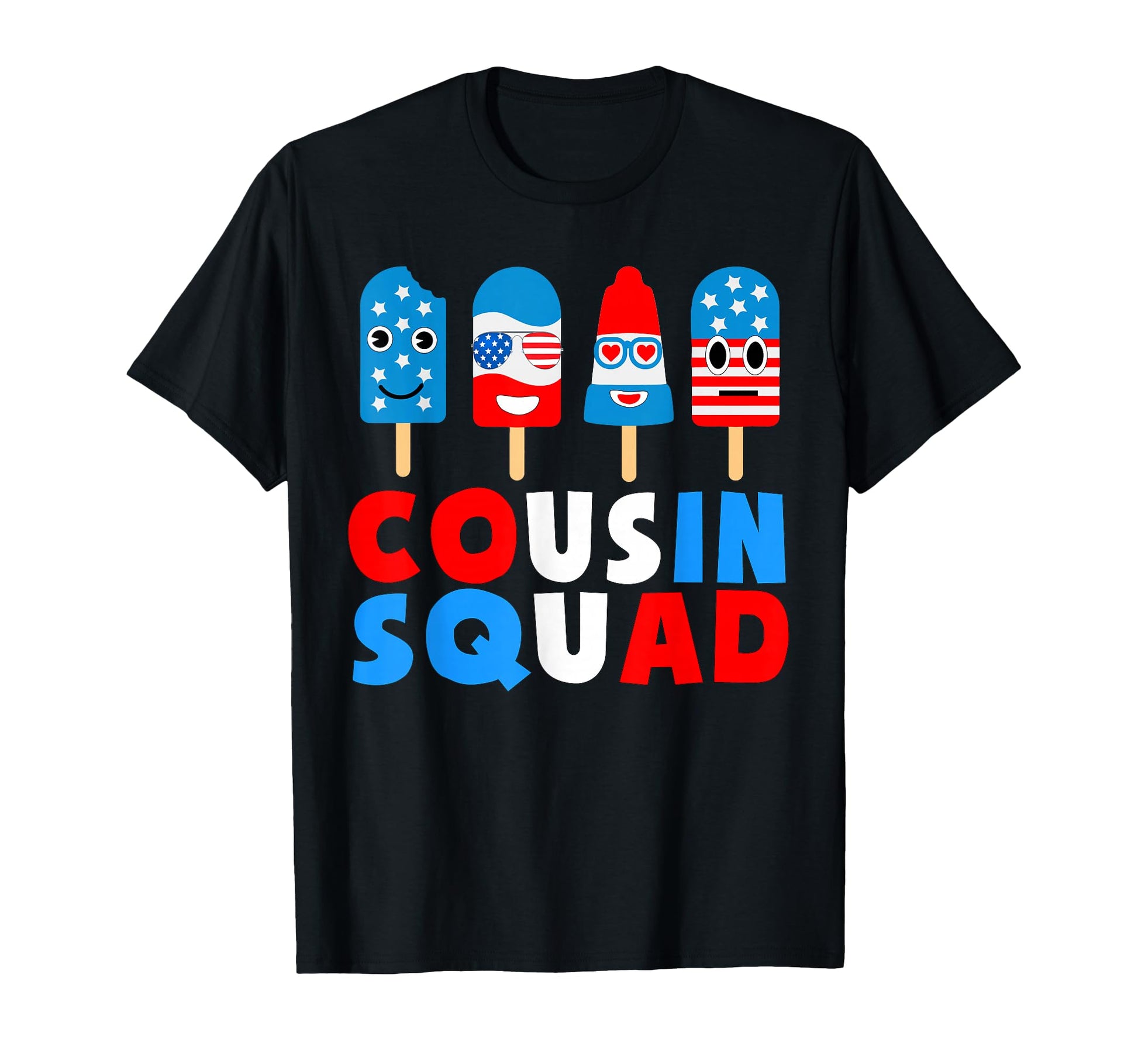 4Th July Cousin Squad Crew Funny T-Shirt - Minimalist Print Men Women - T-Shirt, Sweatshirt, Hoodie