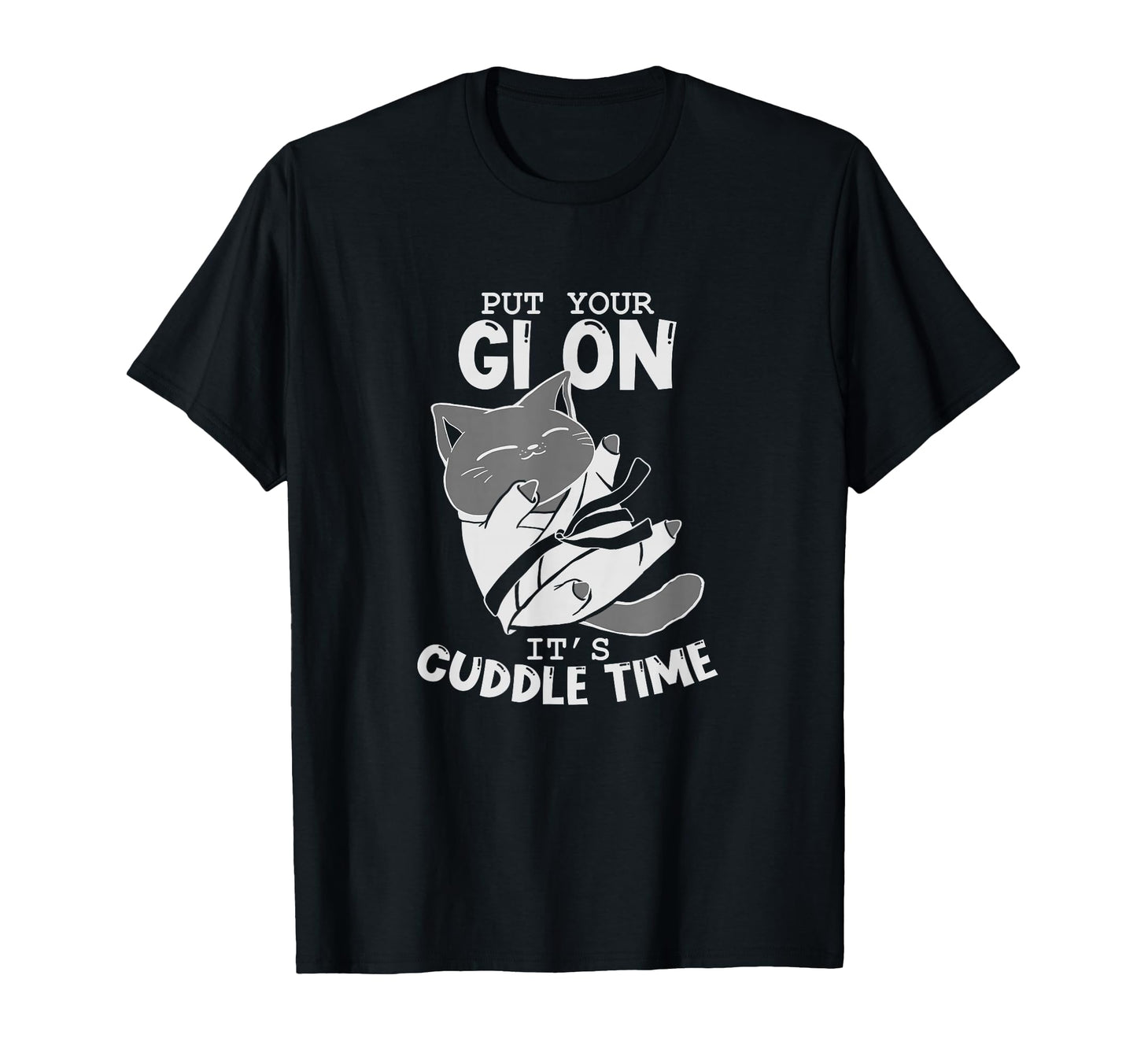 Brazilian Jiu Jitsu Fighting Cat T-Shirt - Fun Novelty Design Men Women - T-Shirt, Sweatshirt, Hoodie