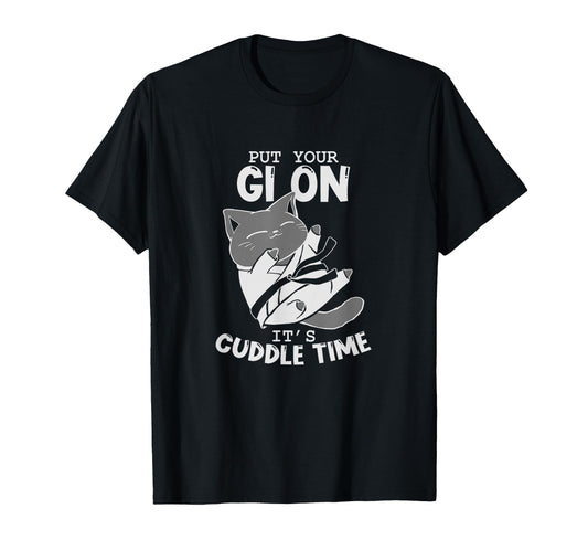 Brazilian Jiu Jitsu Fighting Cat T-Shirt - Fun Novelty Design Men Women - T-Shirt, Sweatshirt, Hoodie