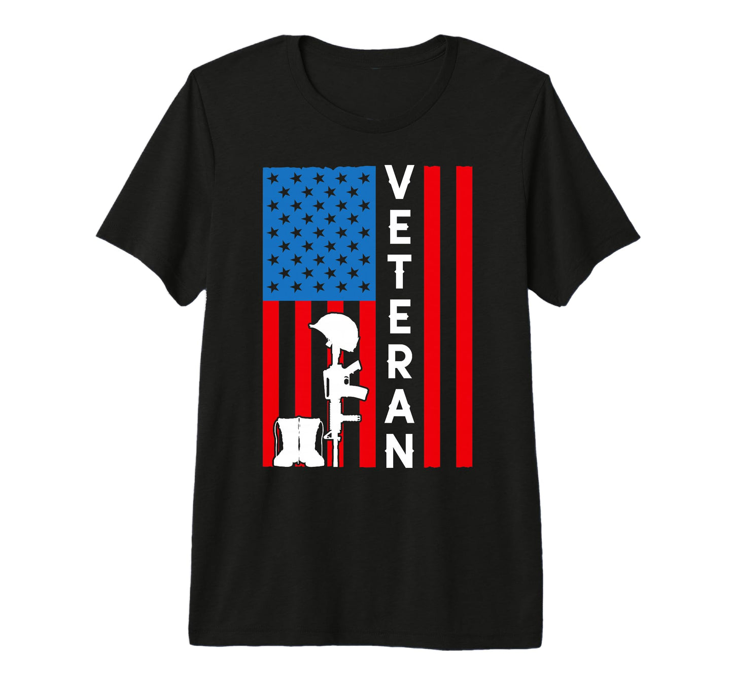 American Veterans Flag Us Veteran T-Shirt - Casual Everyday Wear Unisex - T-Shirt, Sweatshirt, Hoodie