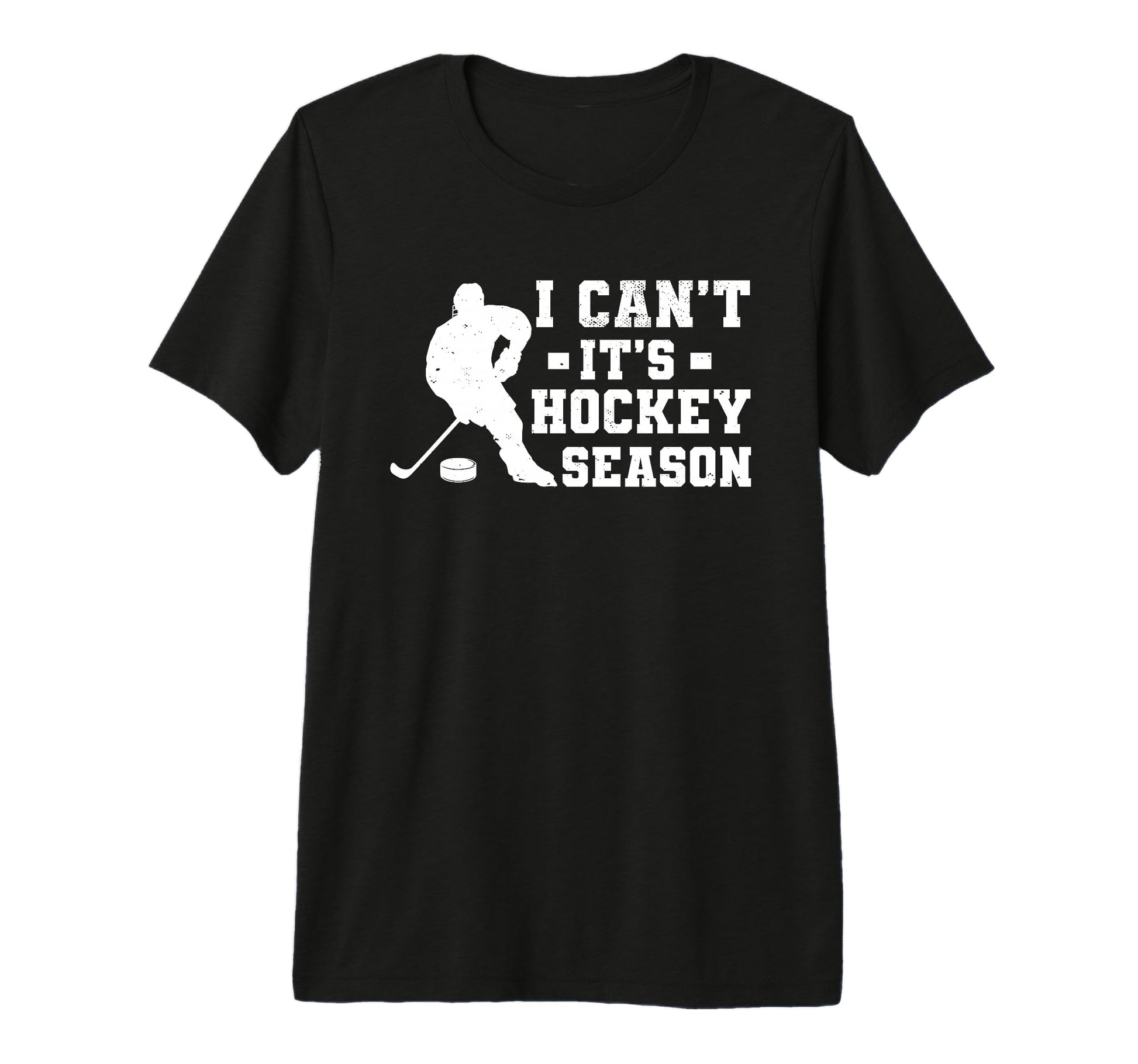 Ice Hockey Dad Tri Blend T-Shirt - Minimalist Print Men Women - T-Shirt, Sweatshirt, Hoodie