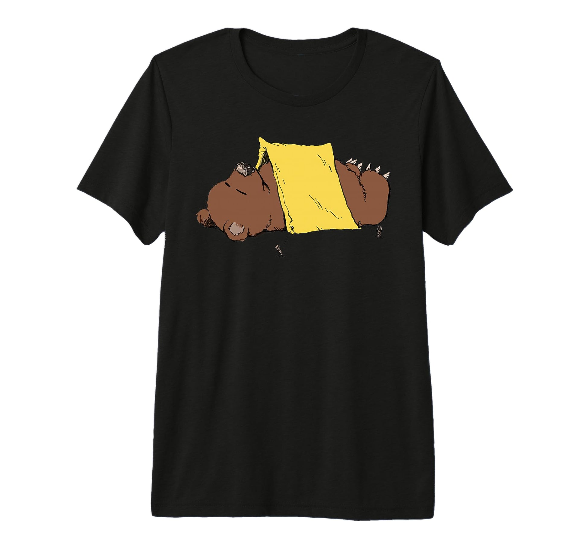 Bear Camping Fishing Fathers Day Tri T-Shirt - Aesthetic Graphic Unisex - T-Shirt, Sweatshirt, Hoodie