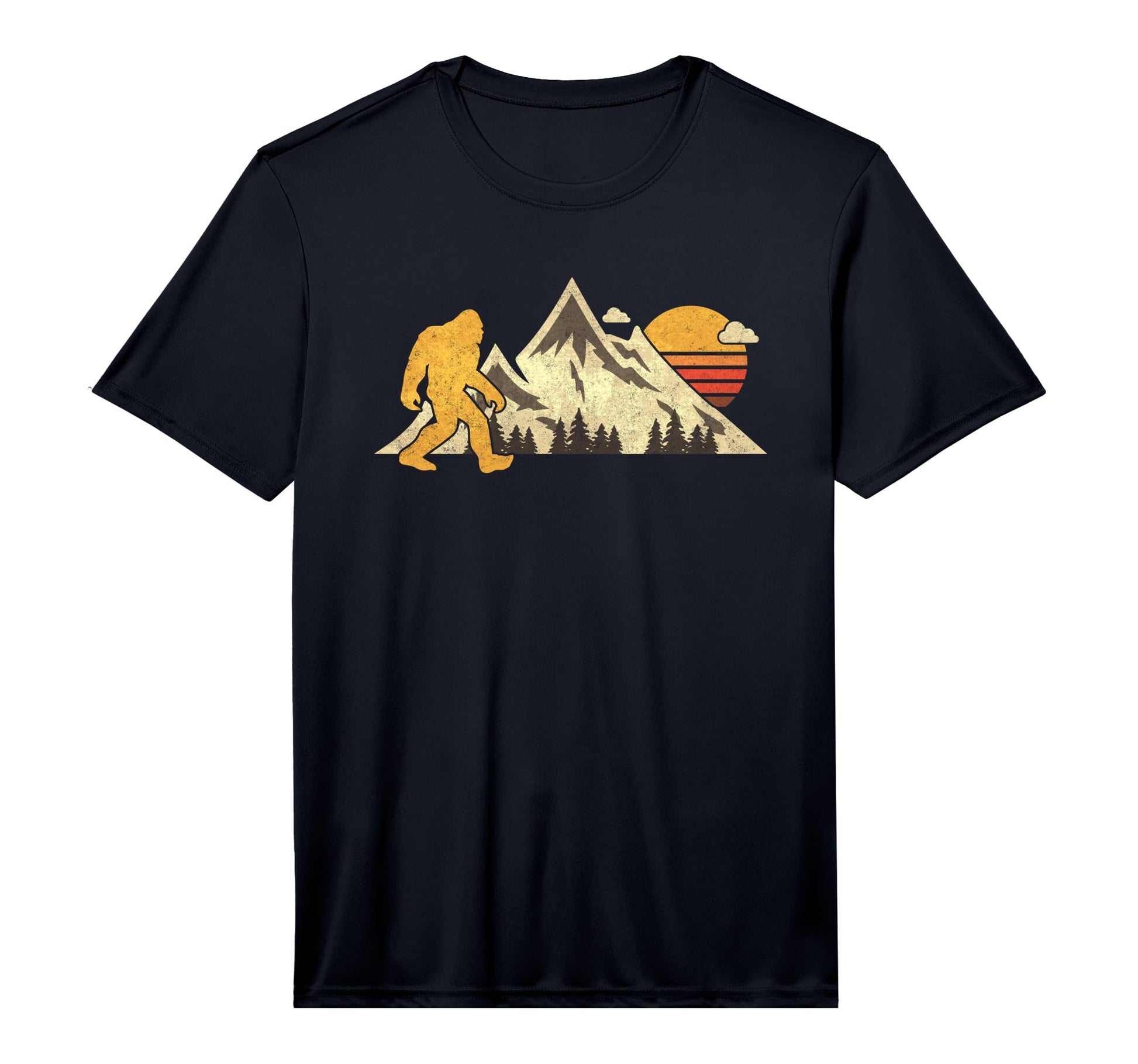 Bigfoot Mountain Sun Sasquatch T-Shirt - Novelty Apparel for Adults - T-Shirt, Sweatshirt, Hoodie