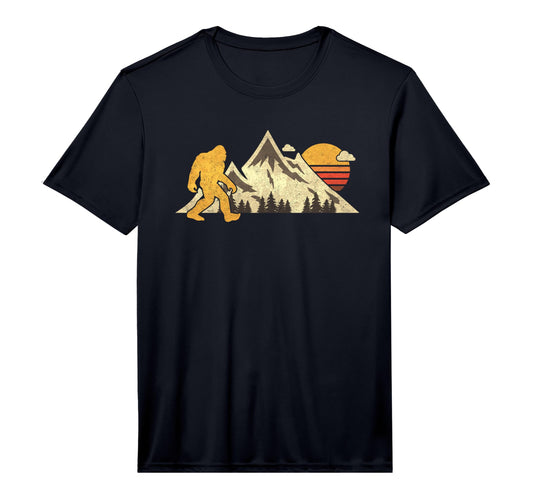 Bigfoot Mountain Sun Sasquatch T-Shirt - Novelty Apparel for Adults - T-Shirt, Sweatshirt, Hoodie